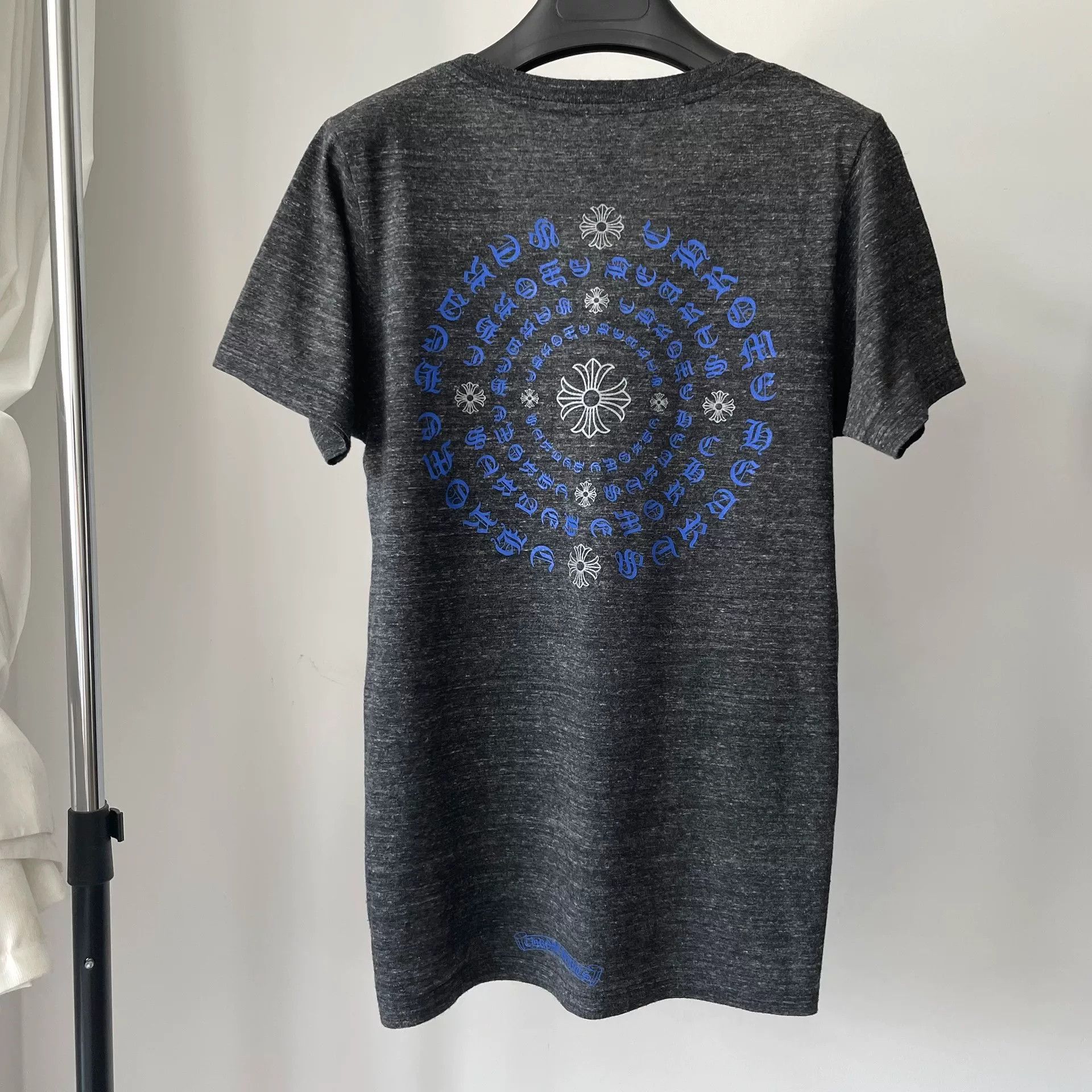 Chrome Hearts Chrome Hearts Gray V-Neck Short Sleeve Size US M / EU 48-50 / 2 - 2 Thumbnail