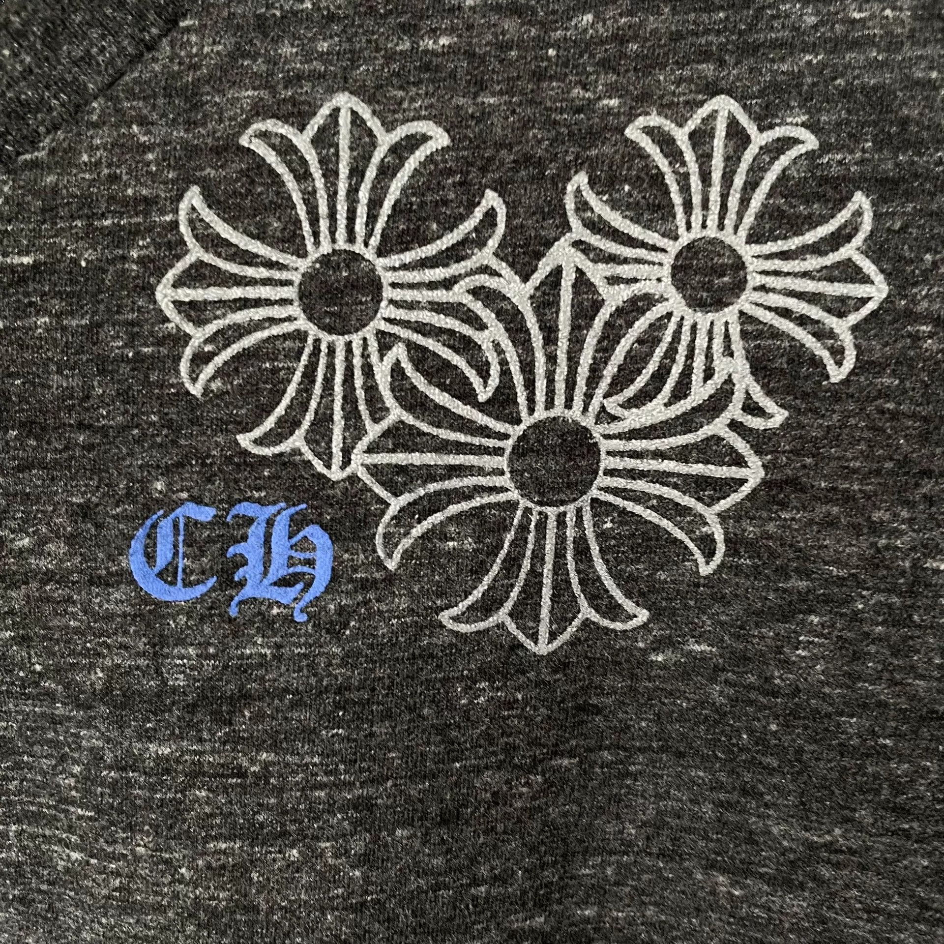Chrome Hearts Chrome Hearts Gray V-Neck Short Sleeve Size US M / EU 48-50 / 2 - 3 Thumbnail