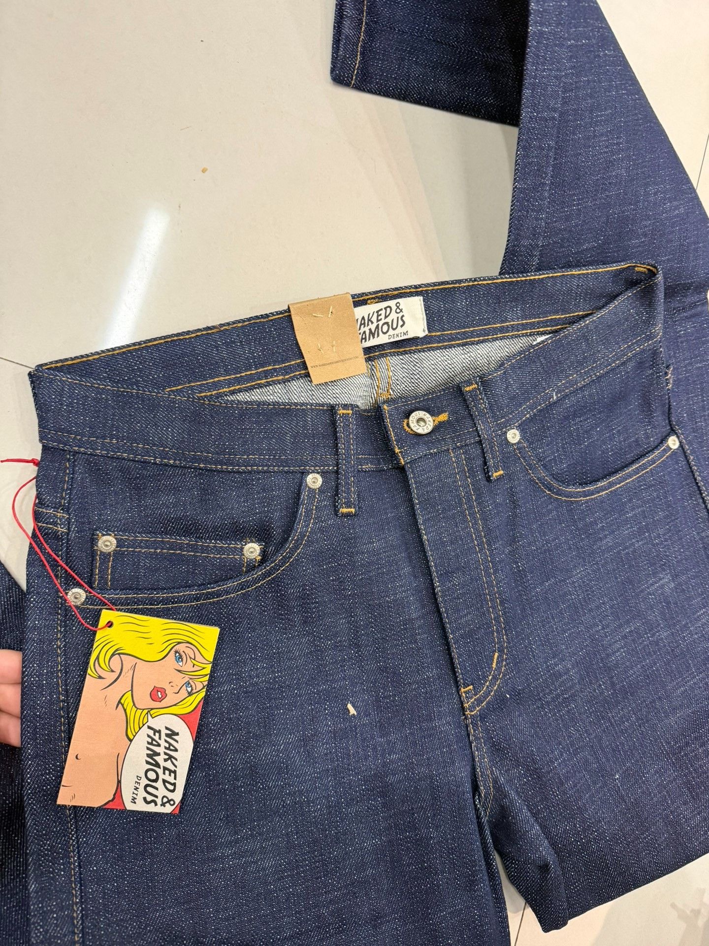 Naked & Famous Naked & Famous Elephant 9 Raw Denim Size US 31 - 4 Thumbnail