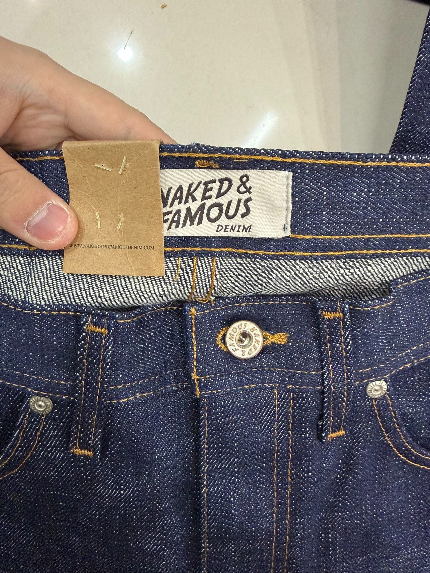 Naked & Famous Naked & Famous Elephant 9 Raw Denim Size US 31 - 5 Thumbnail