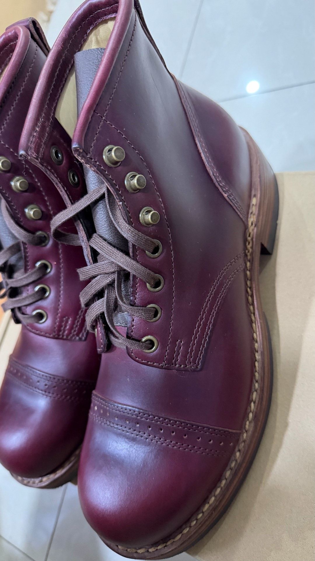 Julian Zigerli Julianboots Paratrooper Fashion Work Boots Size US 8.5 / EU 41-42 - 2 Thumbnail