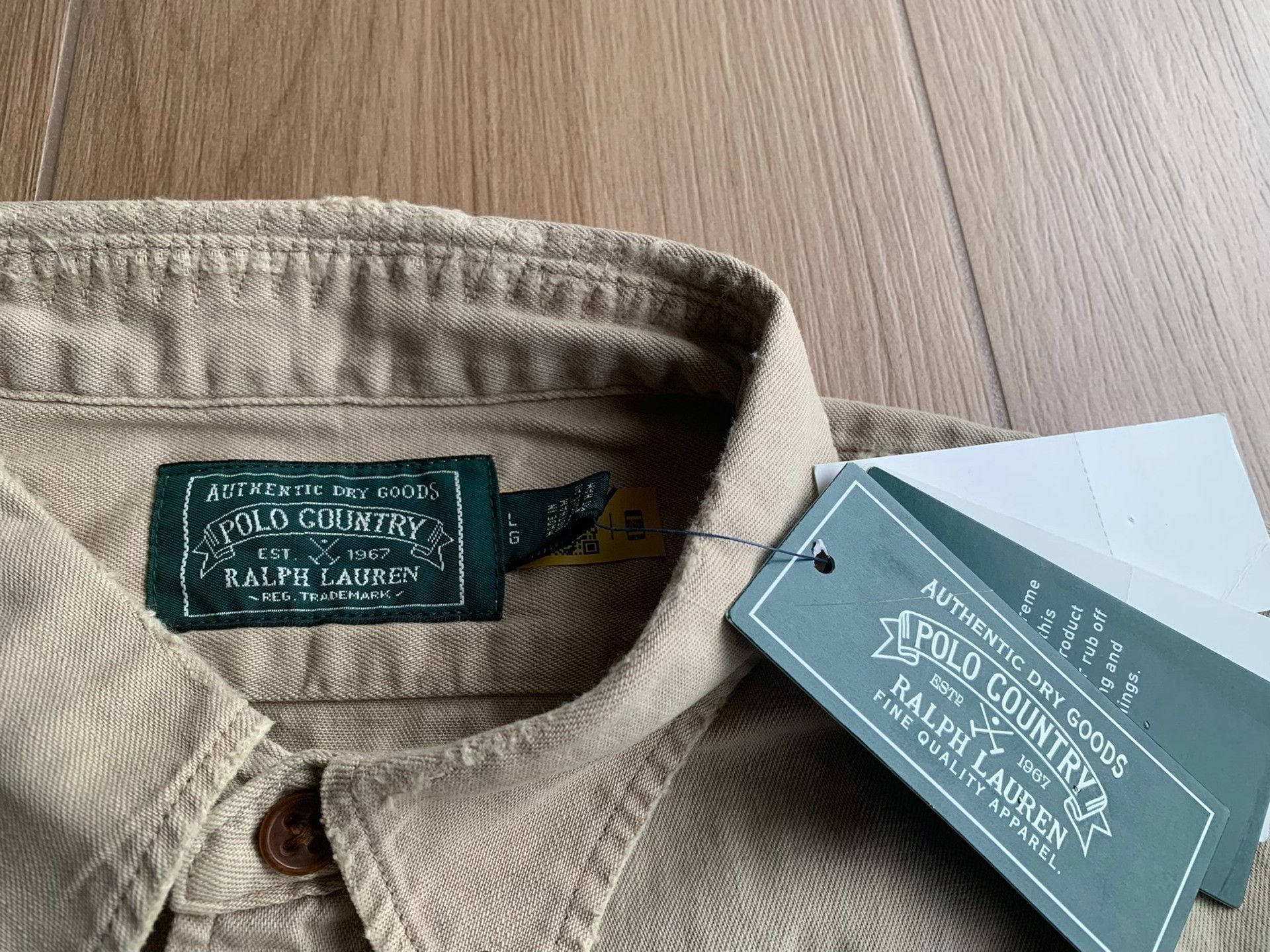 Polo Ralph Lauren Polo Ralph Lauren Country Distressed Workwear Shirt Size US L / EU 52-54 / 3 - 3 Thumbnail