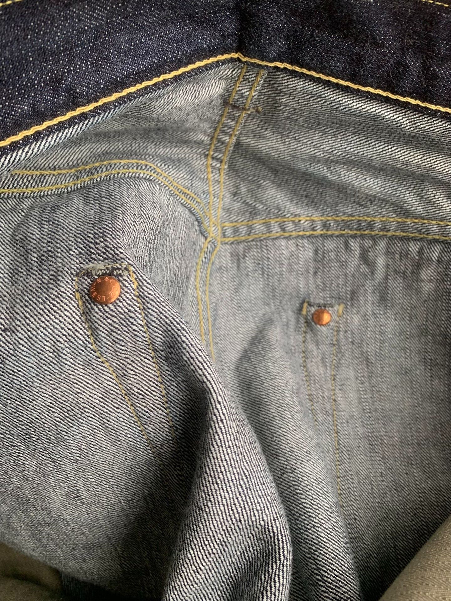 Freewheelers FREEWHEELERS S601XX (1944-45) Straight Raw Denim Jeans Size US 36 / EU 52 - 7 Thumbnail