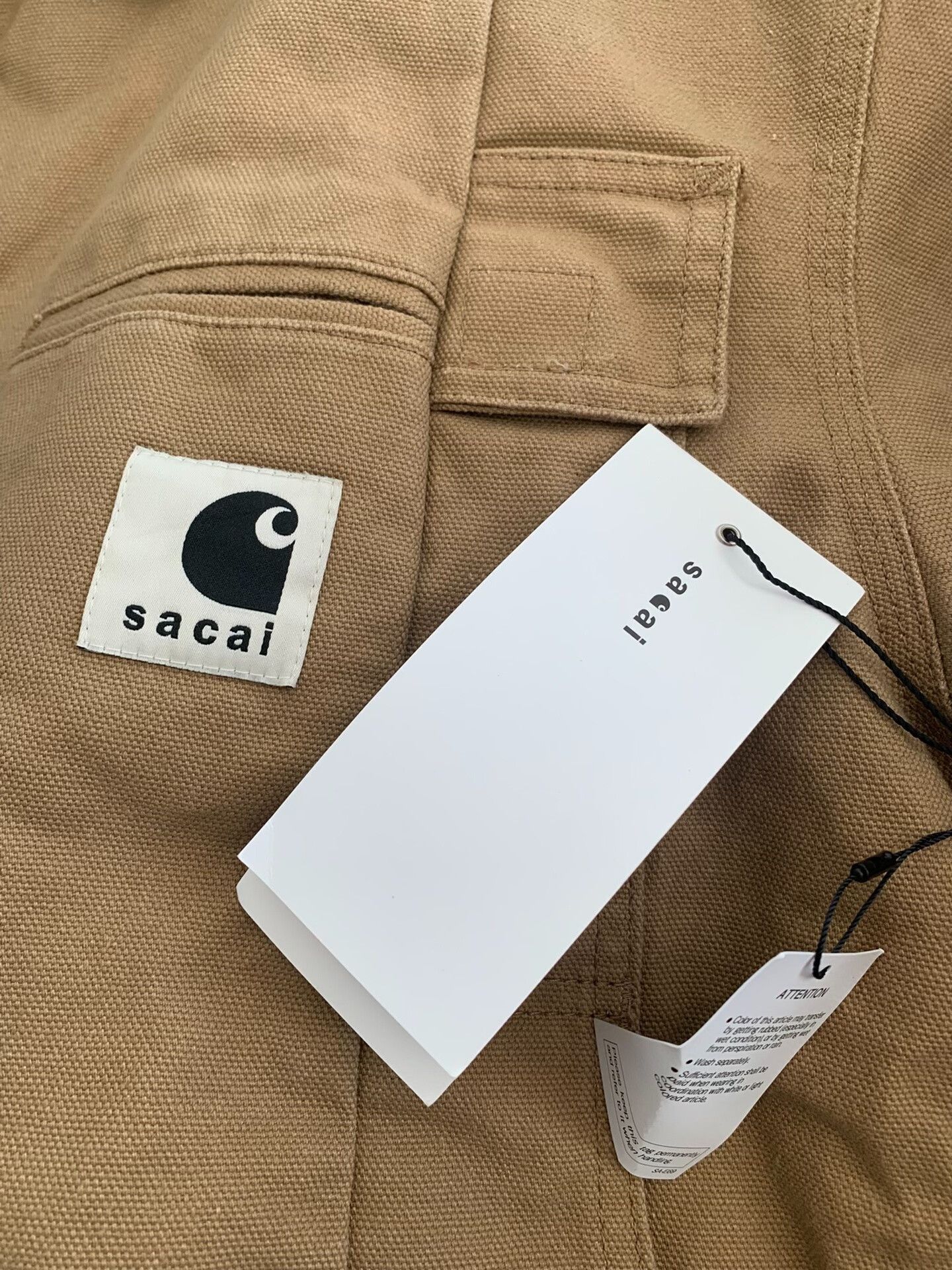 Sacai Sacai Carhartt WIP Duck Jacket Size US XL / EU 56 / 4 - 5 Thumbnail