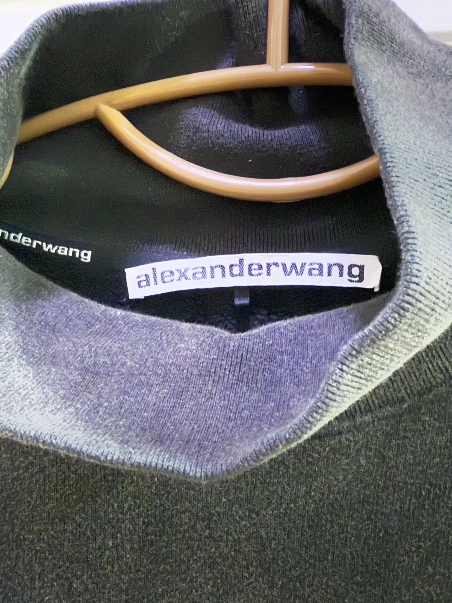 Alexander Wang Alexander Wang Distressed Gray Turtleneck Sweater Size US L / EU 52-54 / 3 - 4 Thumbnail