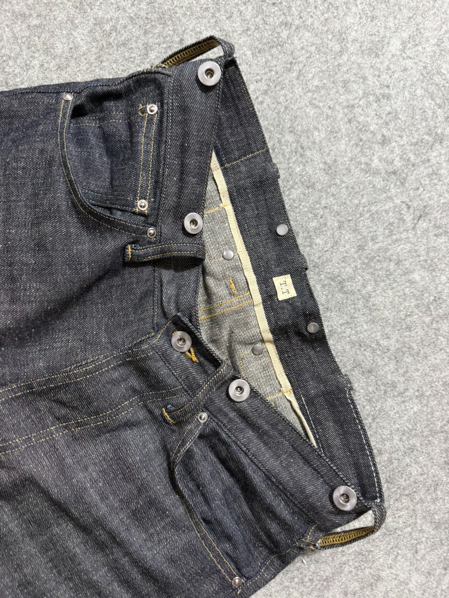Taiga Takahashi T.T Taiga Takahashi 704 Raw Denim Jeans Size US 30 / EU 46 - 4 Thumbnail