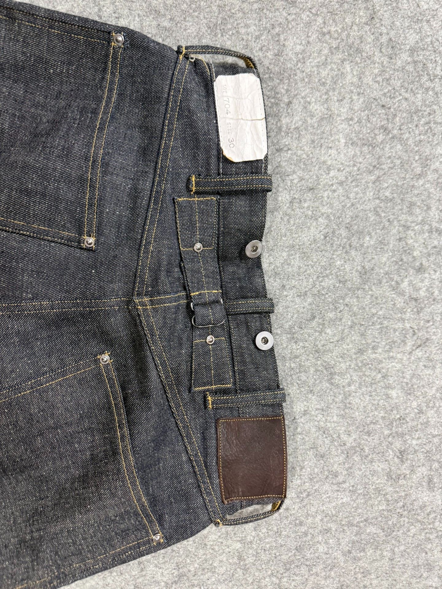 Taiga Takahashi T.T Taiga Takahashi 704 Raw Denim Jeans Size US 30 / EU 46 - 3 Thumbnail
