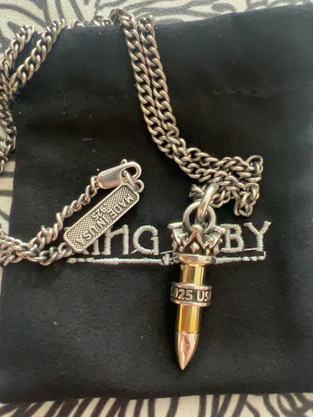 King Baby Studio Kingbaby .22 Bullet Necklace Size ONE SIZE - 5 Thumbnail