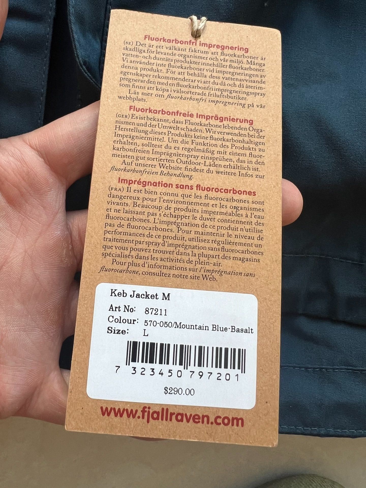 Fjallraven Fjallraven Keb Men's Jacket Size US M / EU 48-50 / 2 - 4 Thumbnail