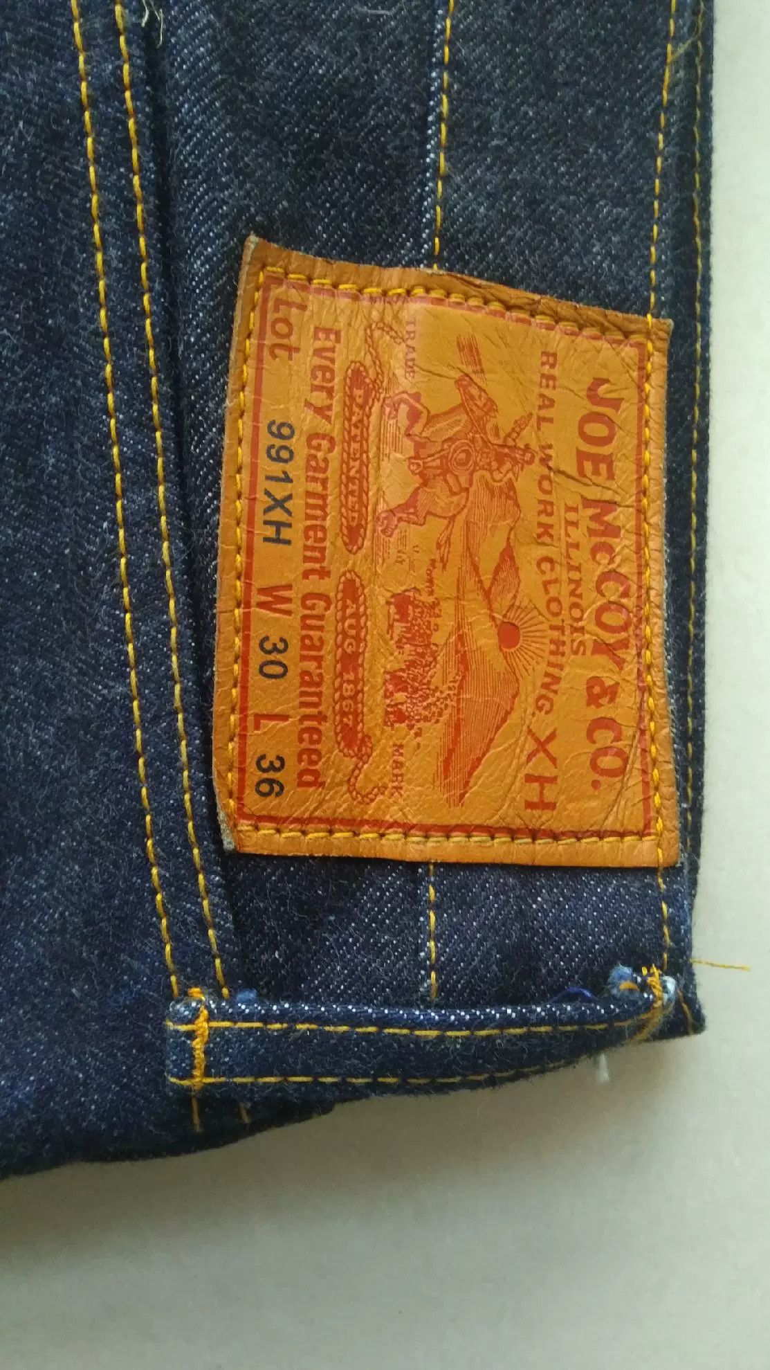 The Real McCoy's Joe McCoy 991XH Vintage Jeans Size US 30 / EU 46 - 2 Thumbnail