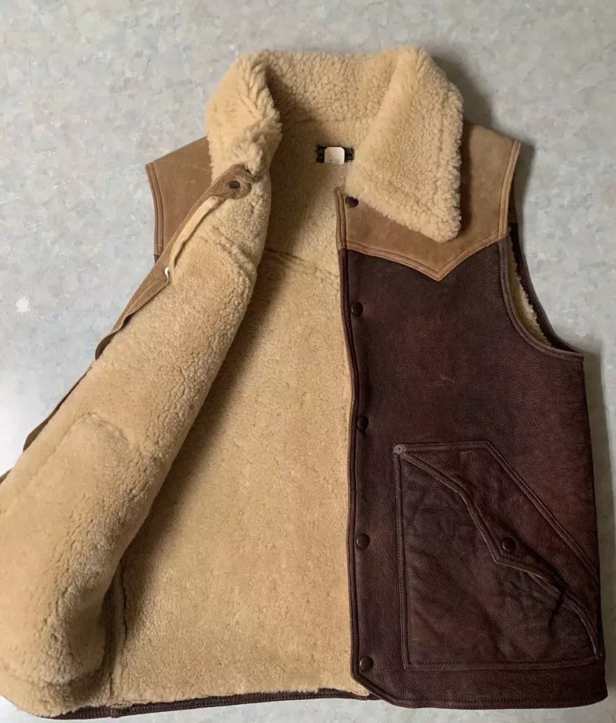 RRL Ralph Lauren Ralph Lauren RRL Men's Shearling Vest Size US S / EU 44-46 / 1 - 3 Thumbnail