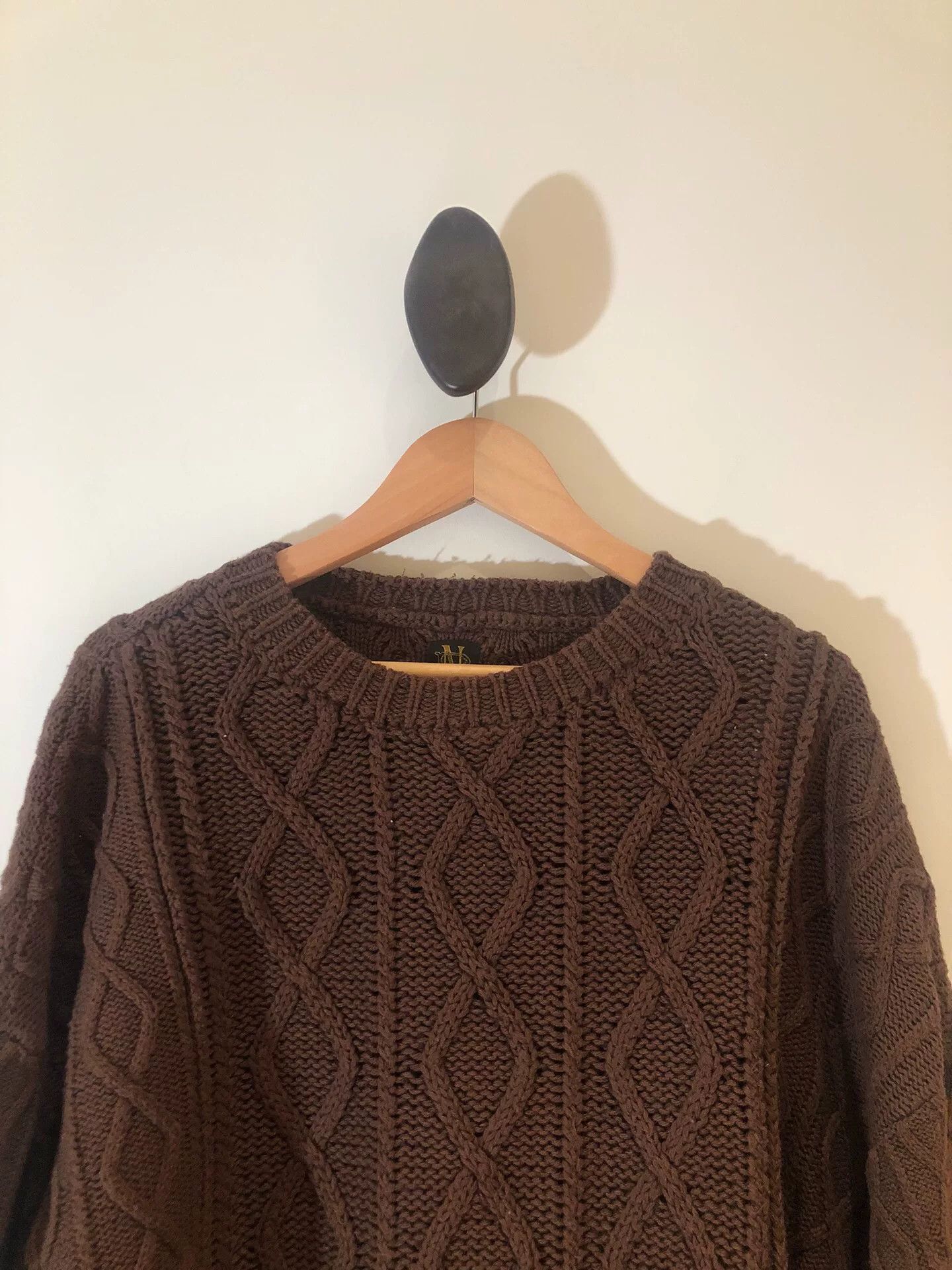 Batoner Batoner Brown Cable Knit Sweater Size US M / EU 48-50 / 2 - 4 Thumbnail