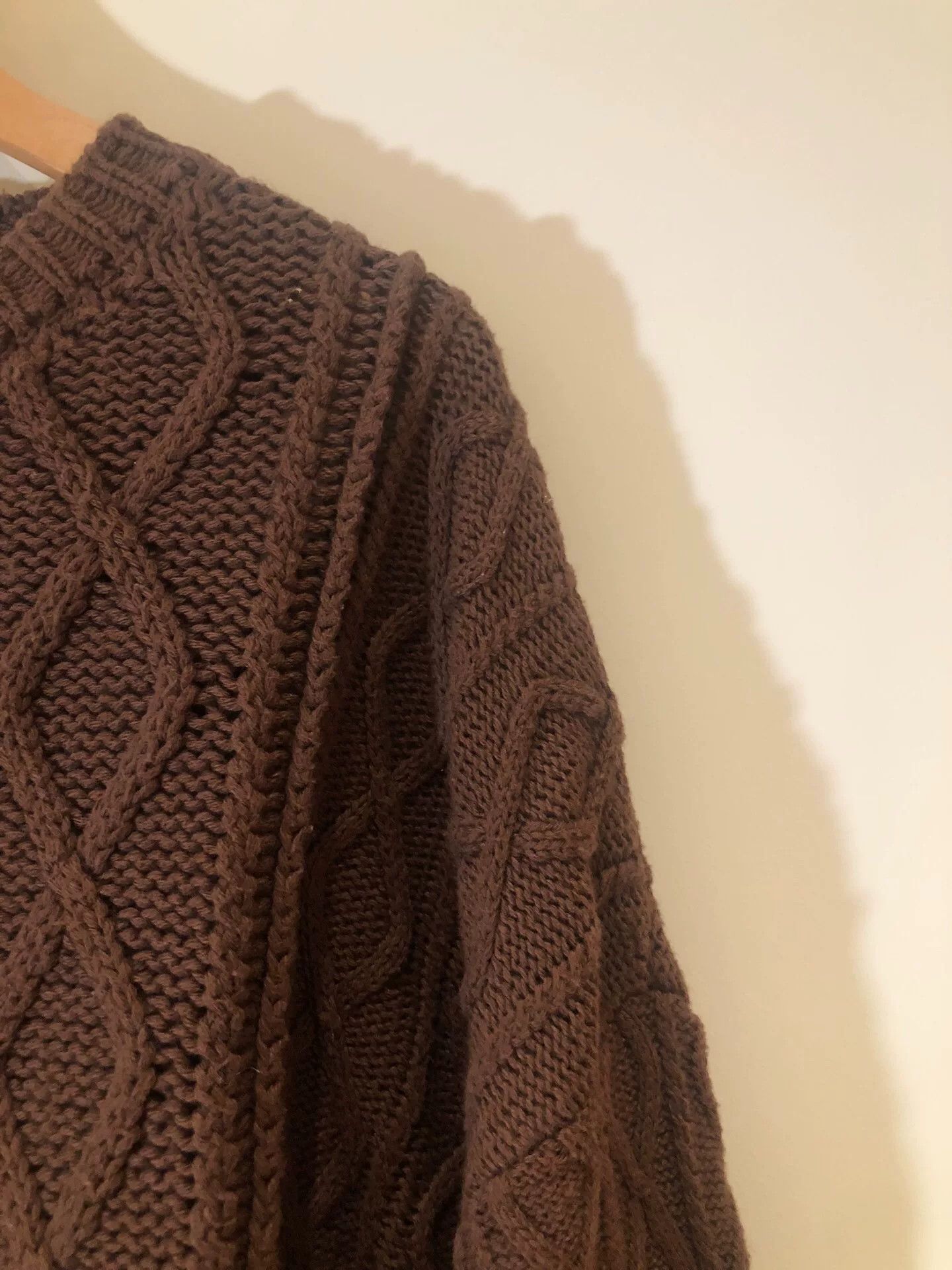 Batoner Batoner Brown Cable Knit Sweater Size US M / EU 48-50 / 2 - 5 Thumbnail