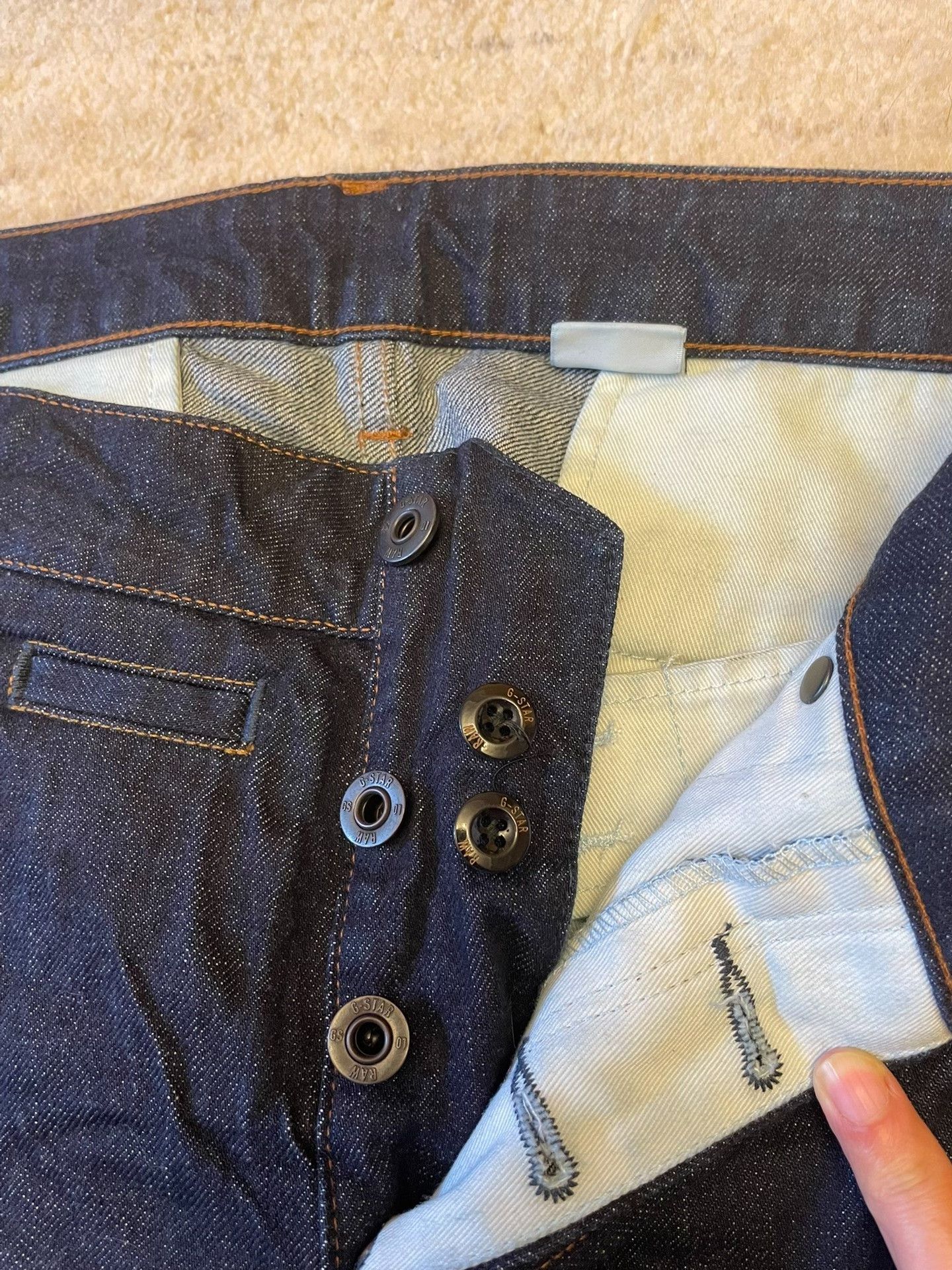 G-Star G-star Tapered Cuffed Jeans Size US 34 / EU 50 - 3 Thumbnail