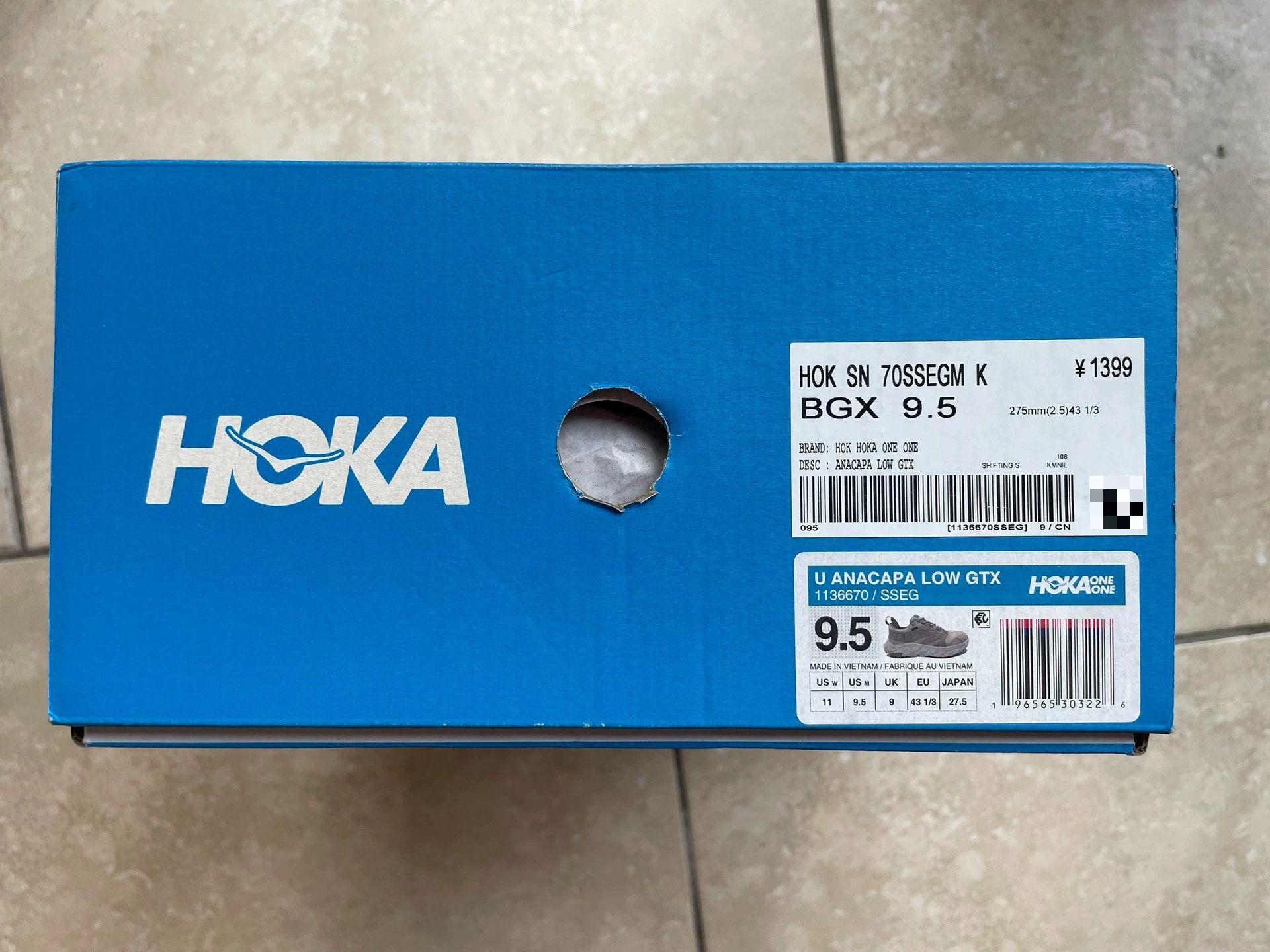 Hoka Men's Hoka Anacapa Low GTX Size US 10.5 / EU 43-44 - 5 Thumbnail