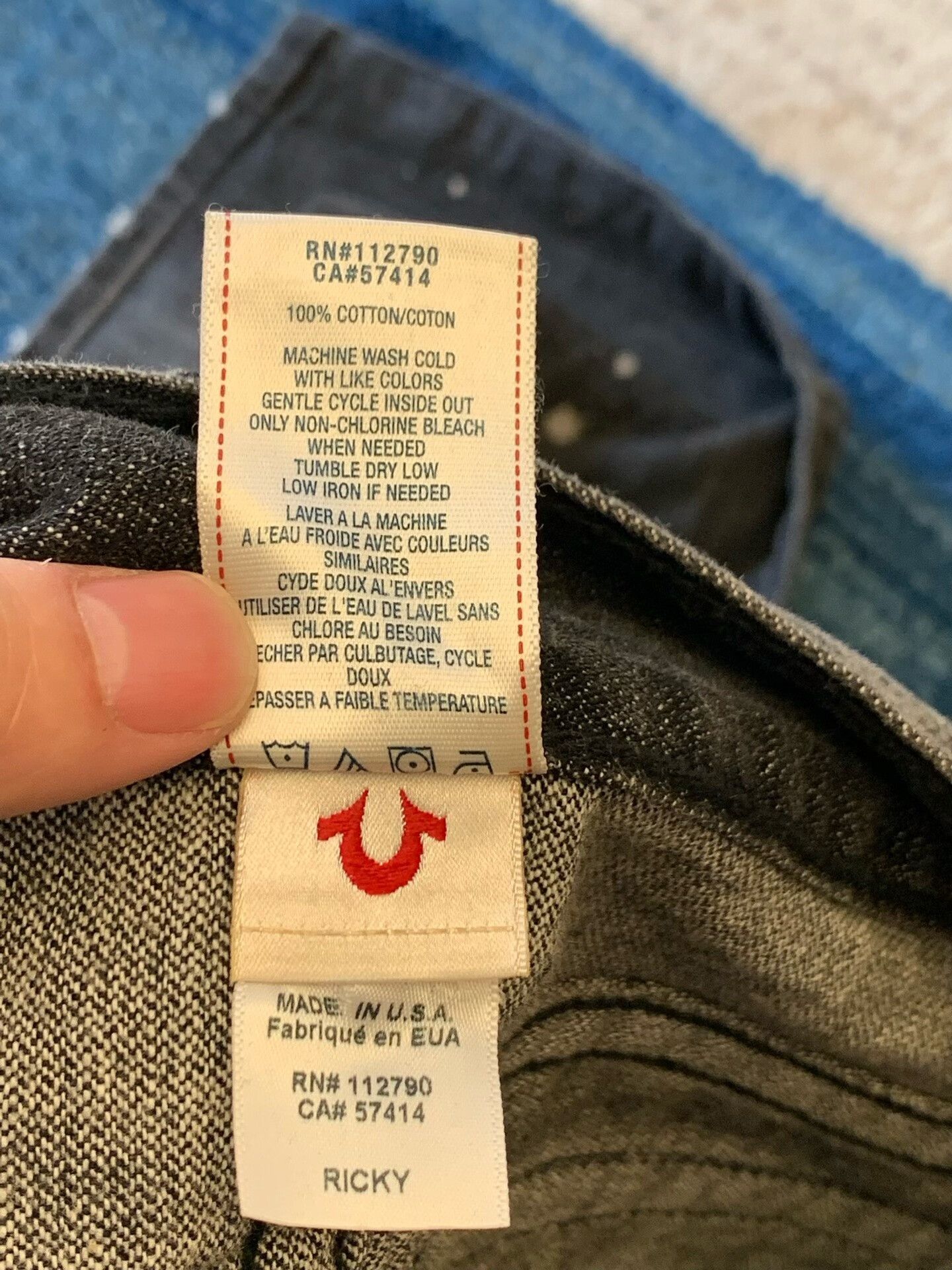 True Religion True Religion Ricky Distressed Jeans Size US 34 / EU 50 - 9 Thumbnail