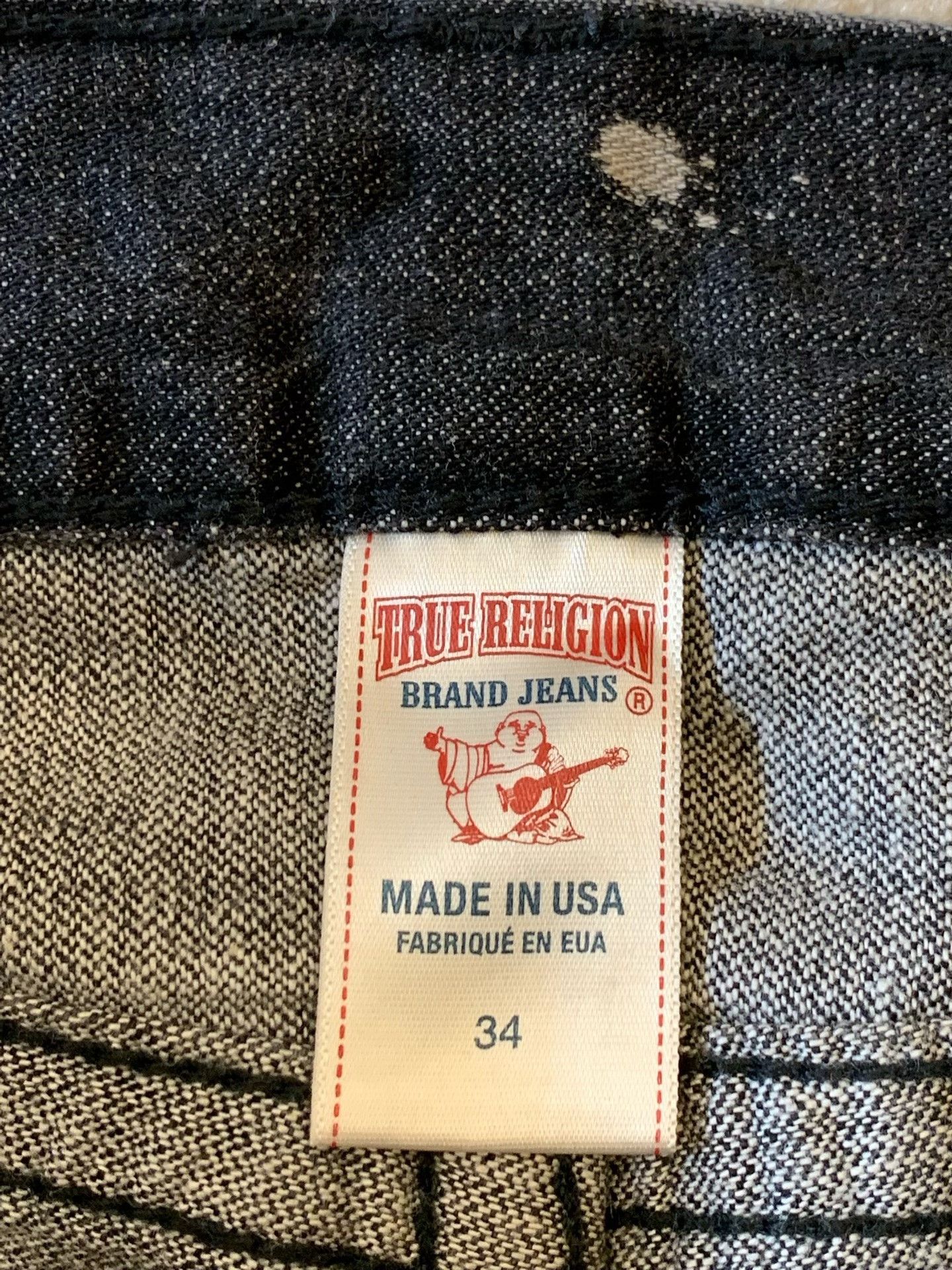 True Religion True Religion Ricky Distressed Jeans Size US 34 / EU 50 - 3 Thumbnail