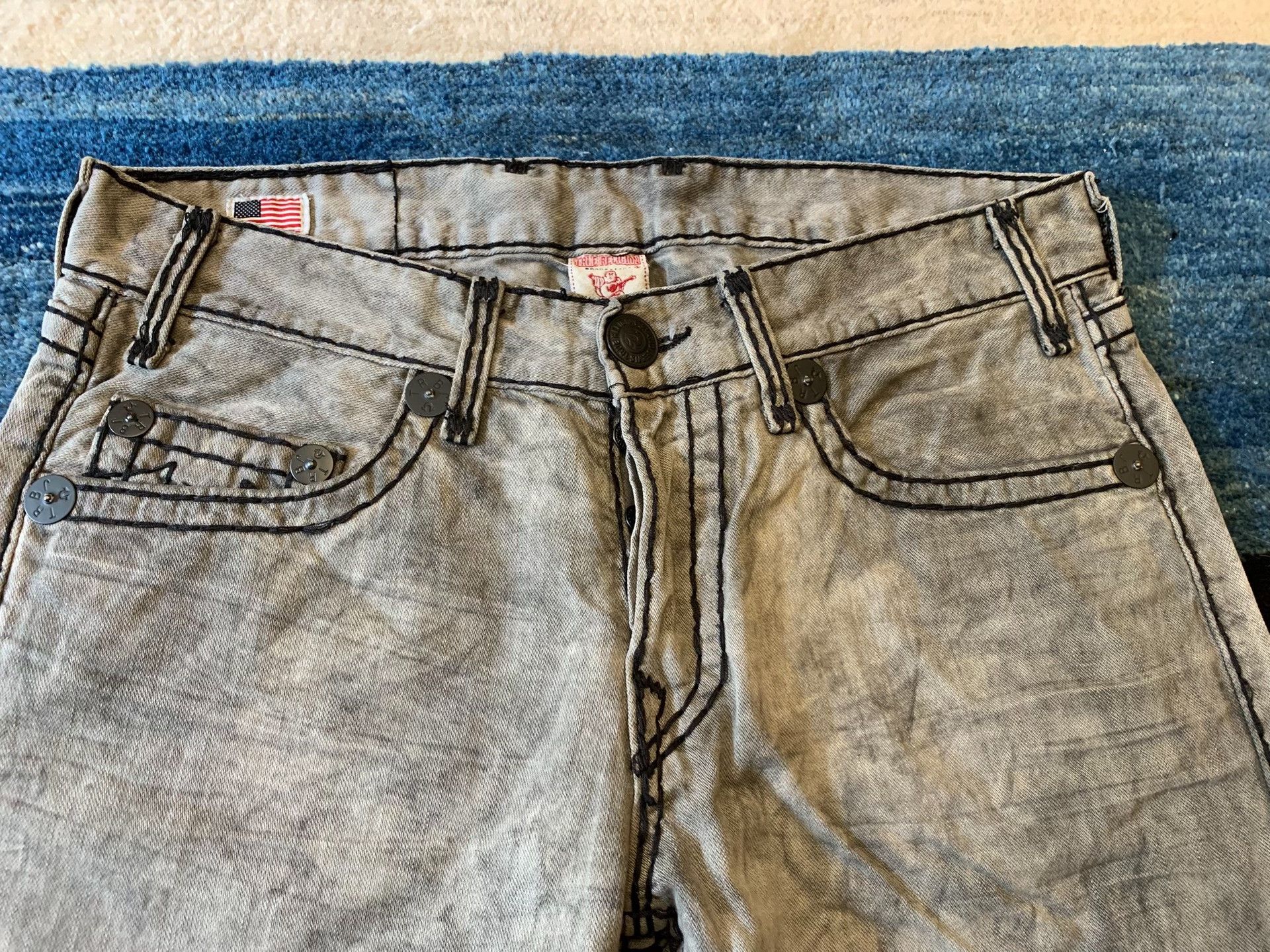 True Religion True Religion Logan Super T Jeans Size US 34 / EU 50 - 3 Thumbnail