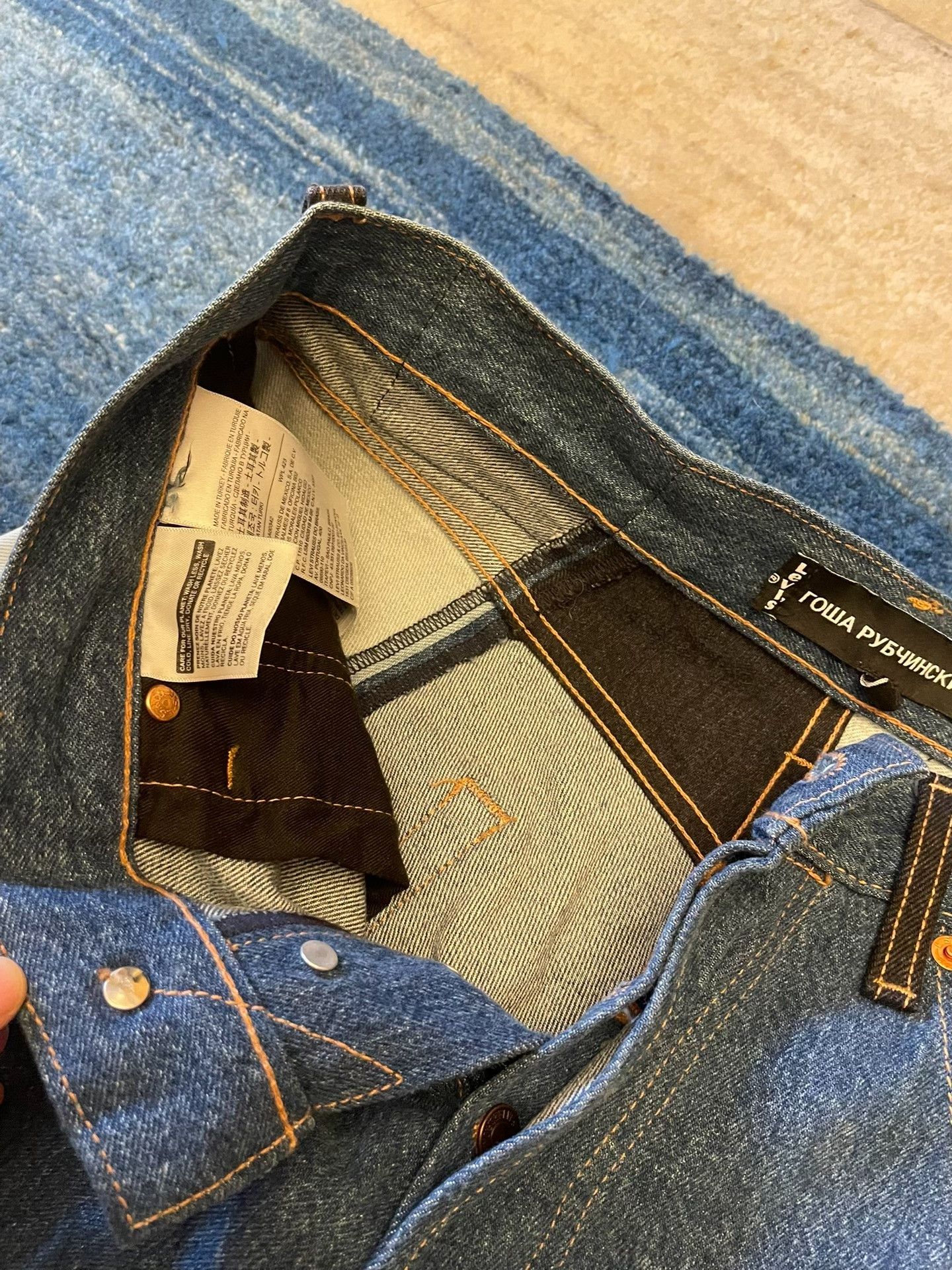 Gosha Rubchinskiy Levi's CDG Gosha Patchwork Jeans Size US 30 / EU 46 - 2 Thumbnail