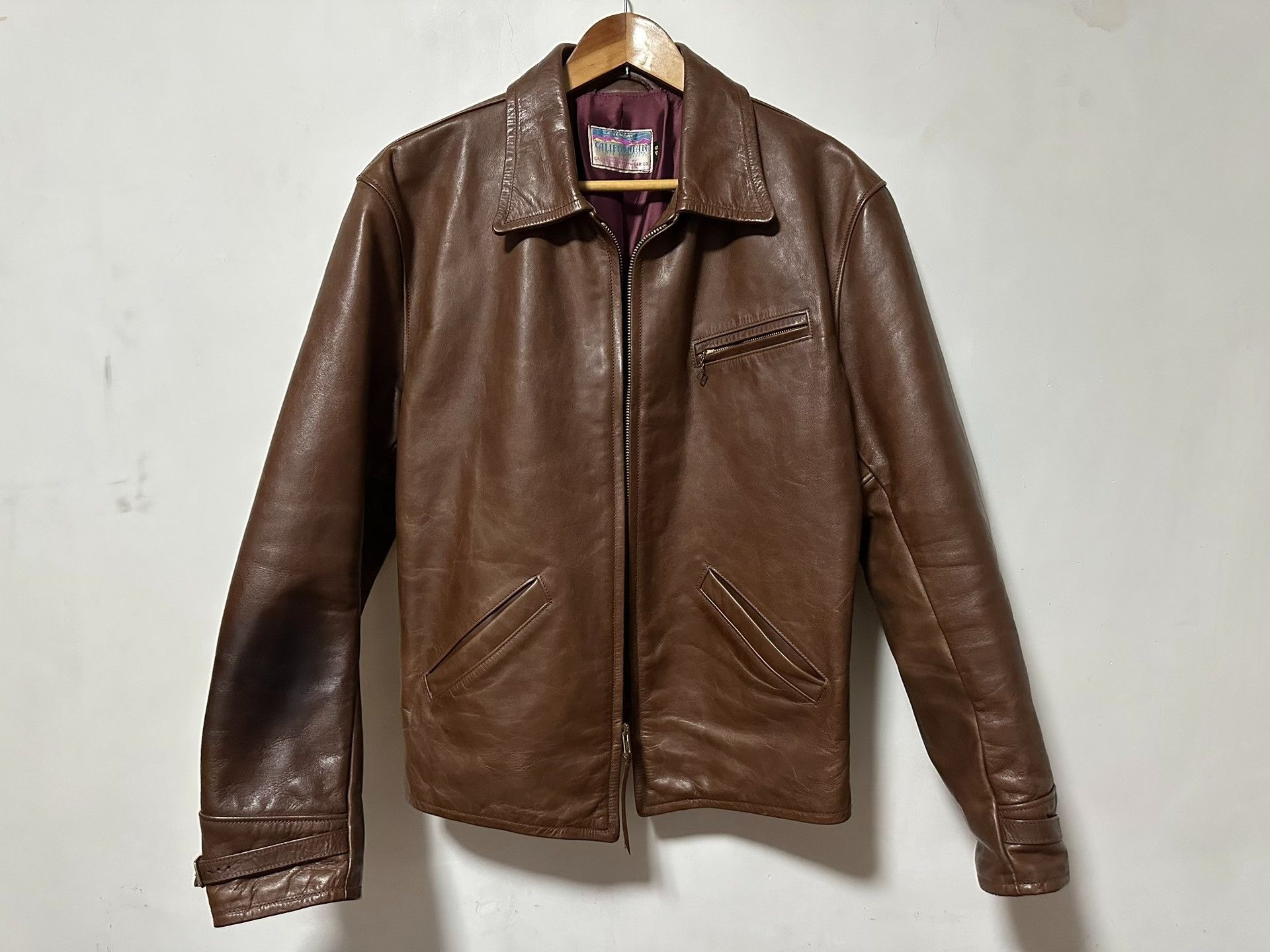 Good Worth & Co. Goodwear 1930s Horsehide Leather Jacket Size US S / EU 44-46 / 1 - 2 Thumbnail