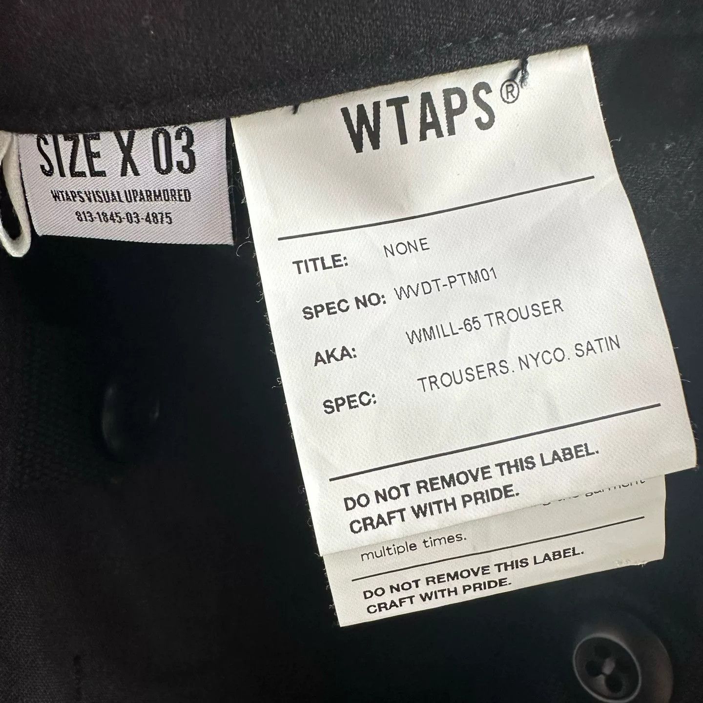 Wtaps WTAPS 20SS WMILL-65 M-65 Size US 31 - 4 Thumbnail