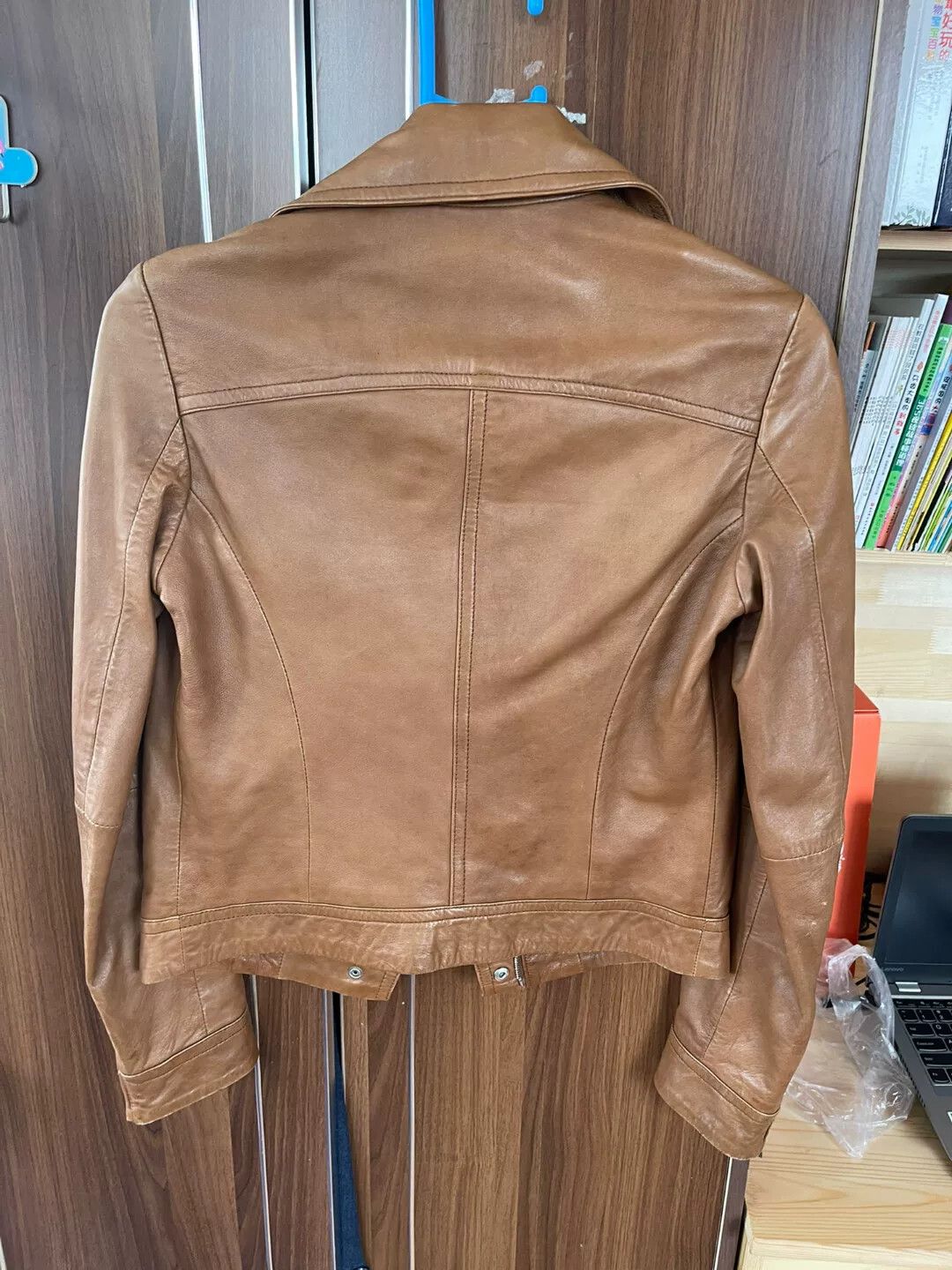 Massimo Dutti Massimo Dutti Women's Leather Jacket Size XS / US 0-2 / IT 36-38 - 2 Thumbnail