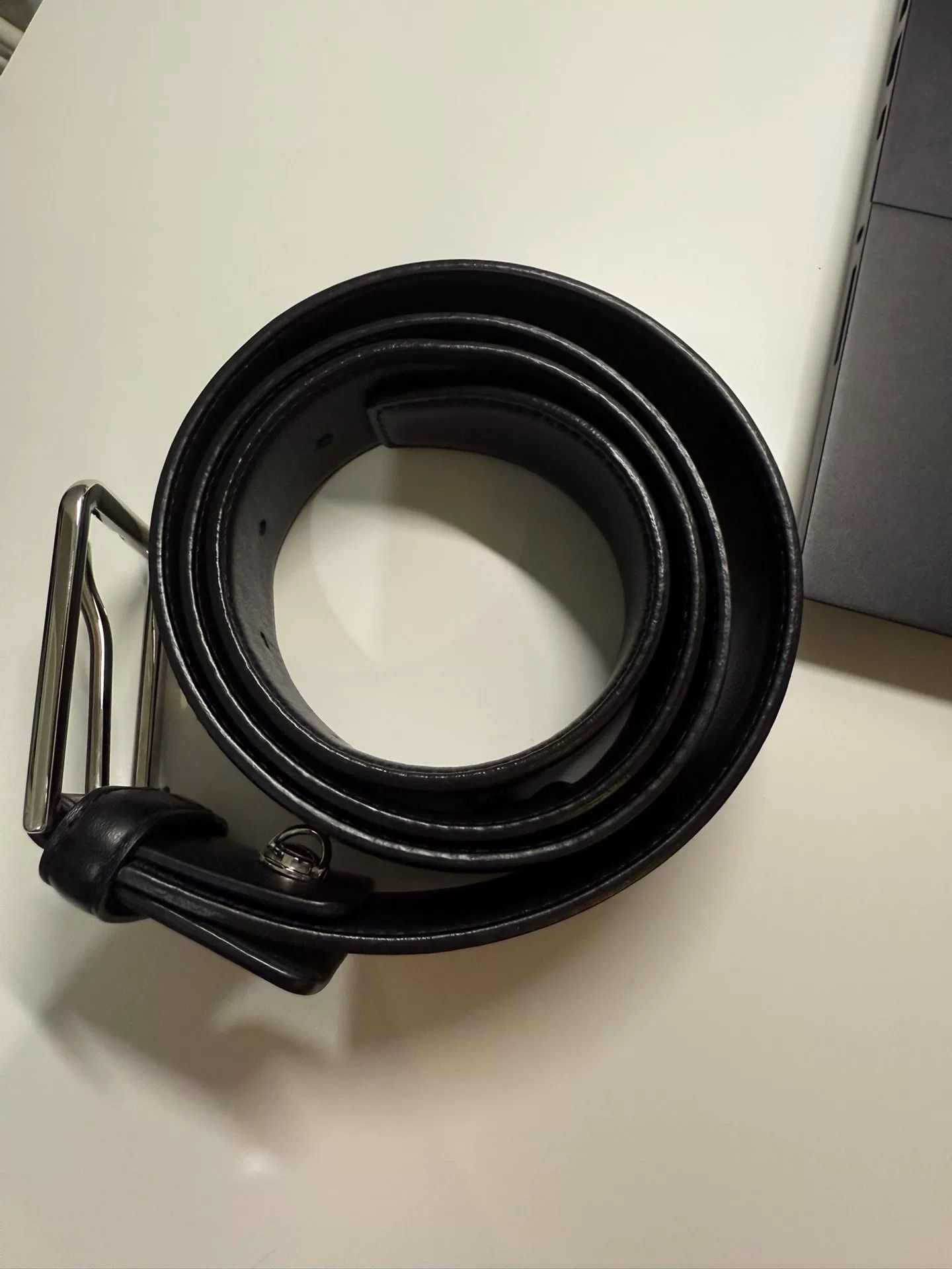 Montblanc Montblanc Black Business Men's Leather Belt Size ONE SIZE - 2 Thumbnail