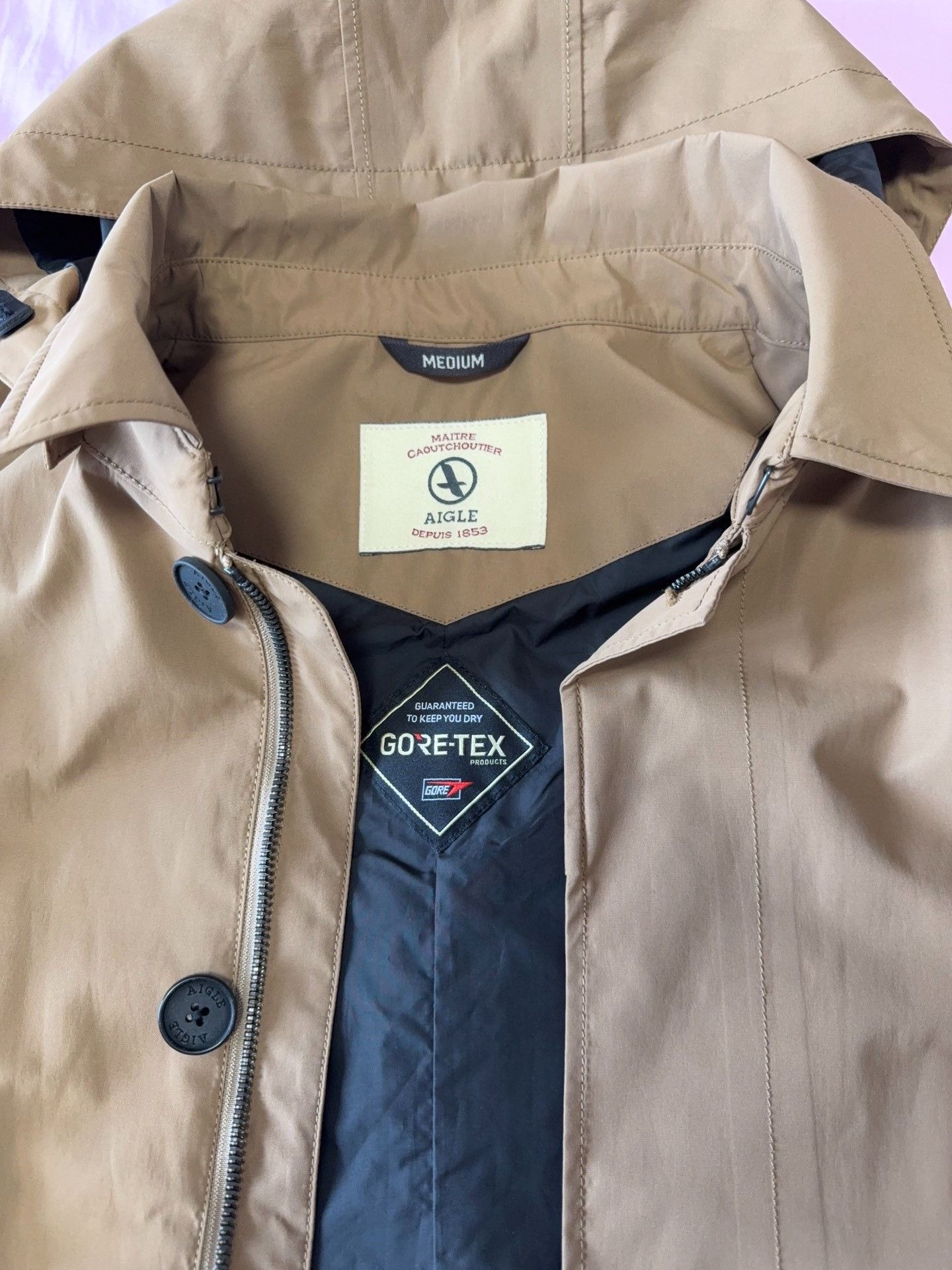 Aigle AIGLE Men's GORE-TEX Jacket Size US M / EU 48-50 / 2 - 3 Thumbnail