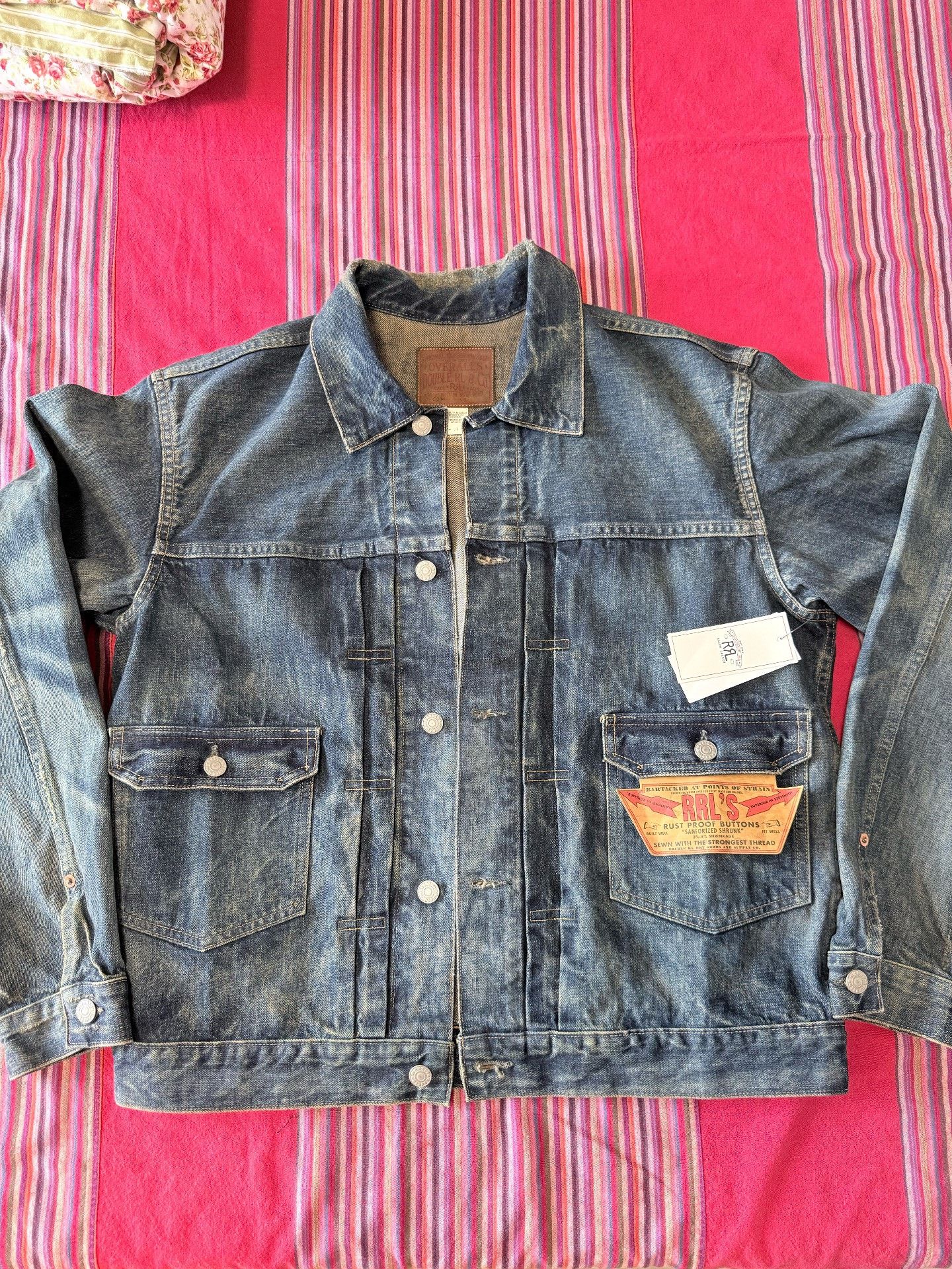 RRL Ralph Lauren RRL Westview Denim Motorcycle Jacket Size US L / EU 52-54 / 3 - 3 Thumbnail