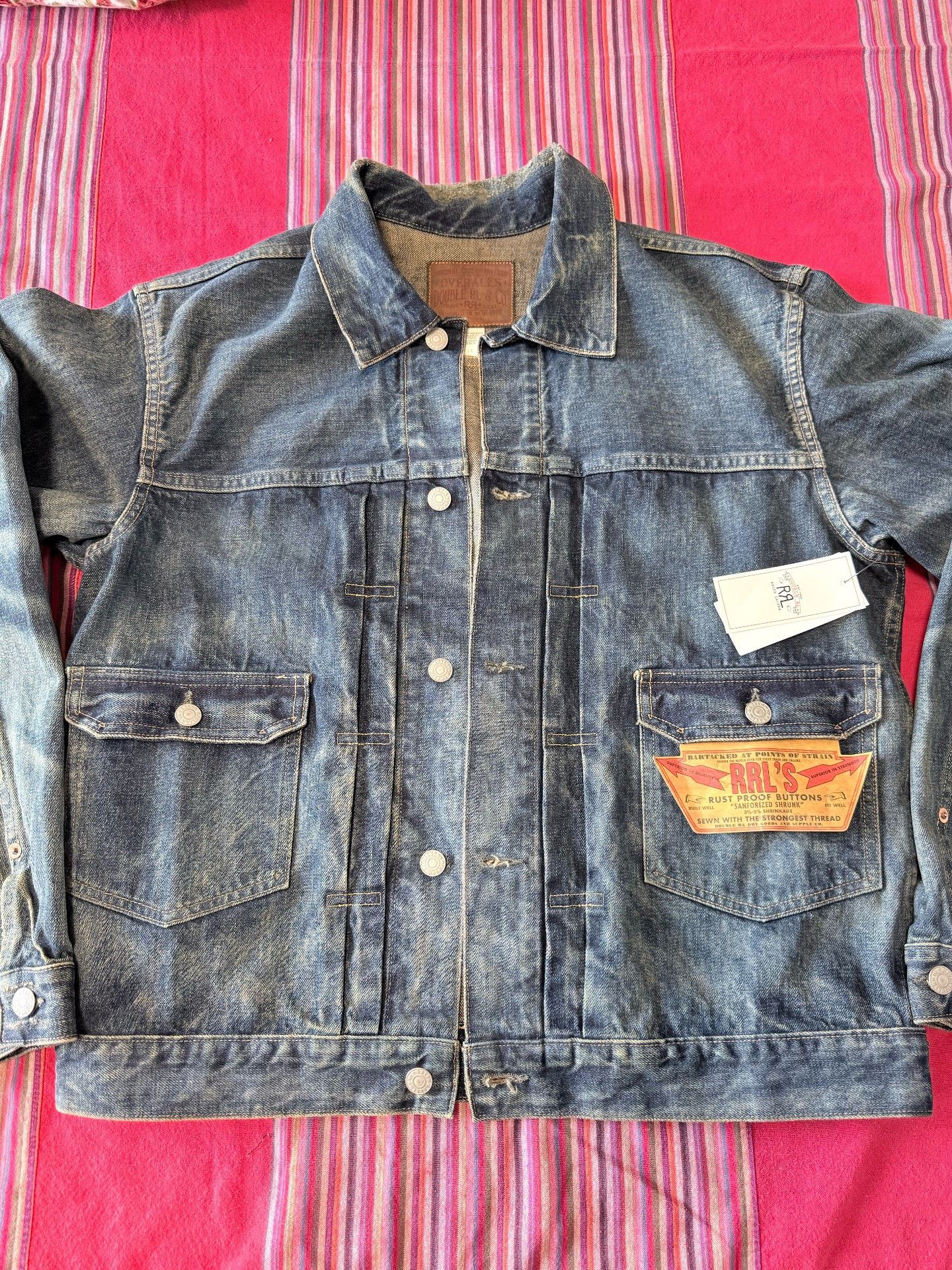 RRL Ralph Lauren RRL Westview Denim Motorcycle Jacket Size US L / EU 52-54 / 3 - 2 Thumbnail