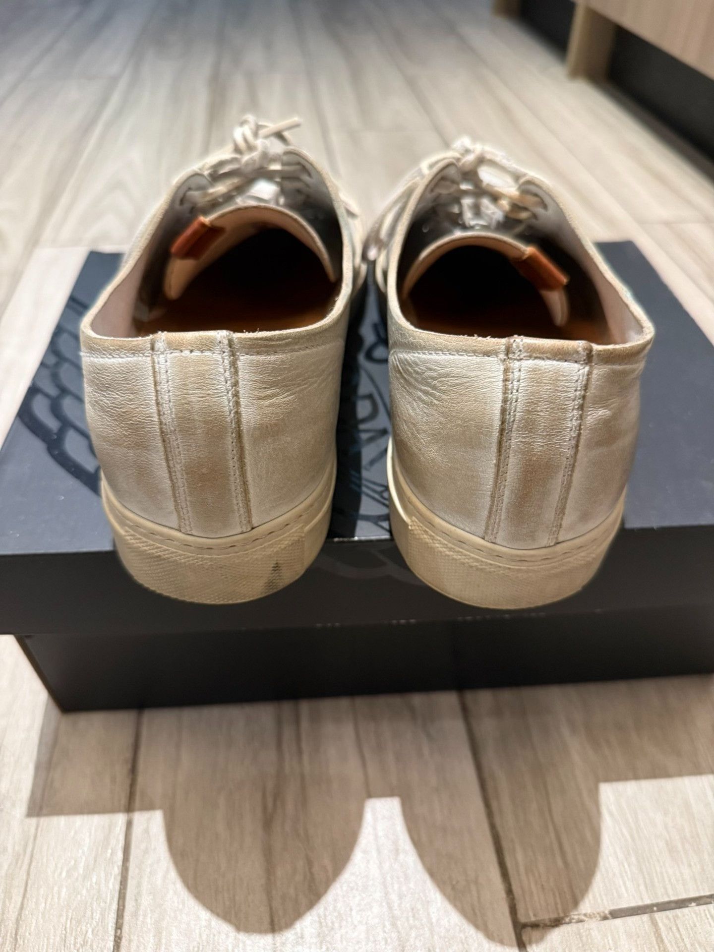 Buttero BUTTERO White Leather Casual Shoes Size US 8.5 / EU 41-42 - 2 Thumbnail