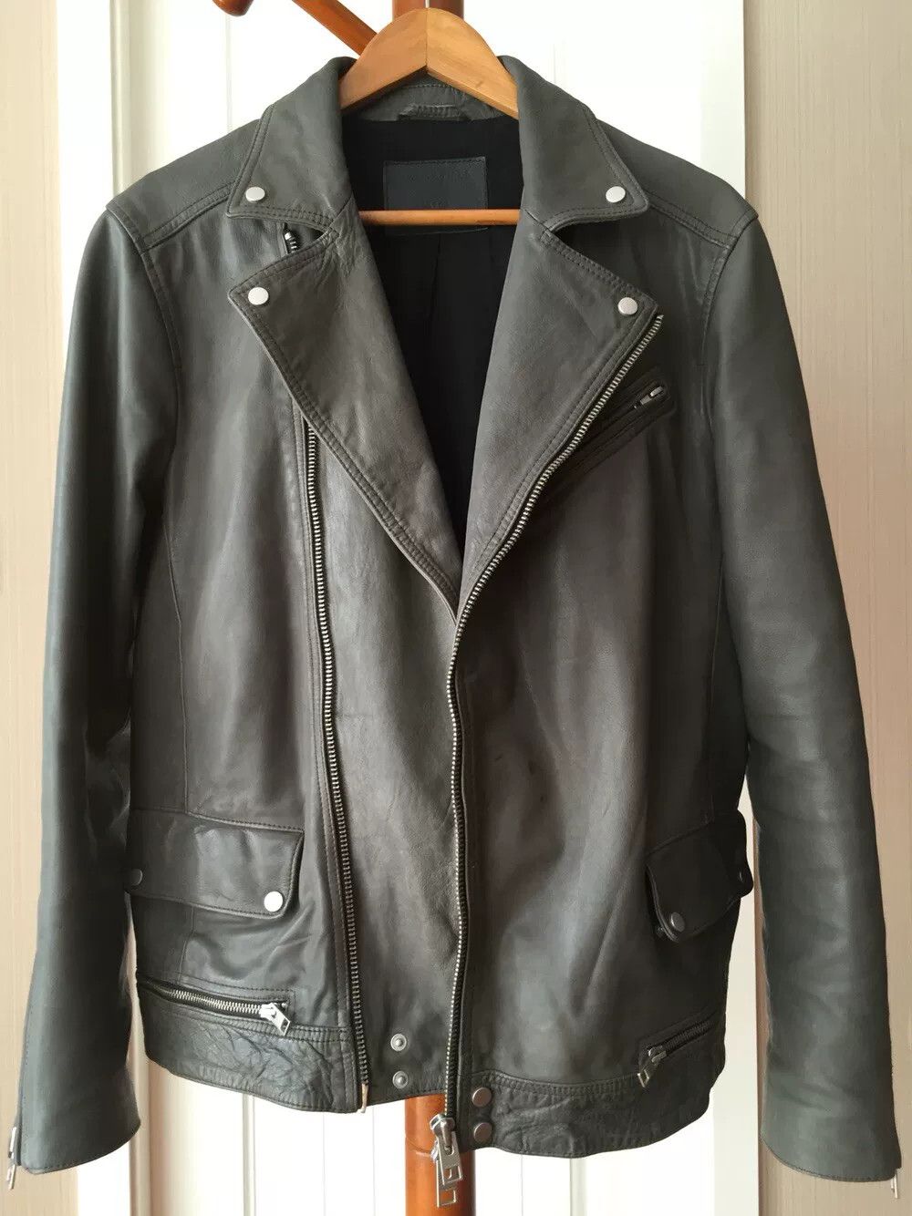 Allsaints All Saints Leather Biker Jacket Size US L / EU 52-54 / 3 - 2 Thumbnail