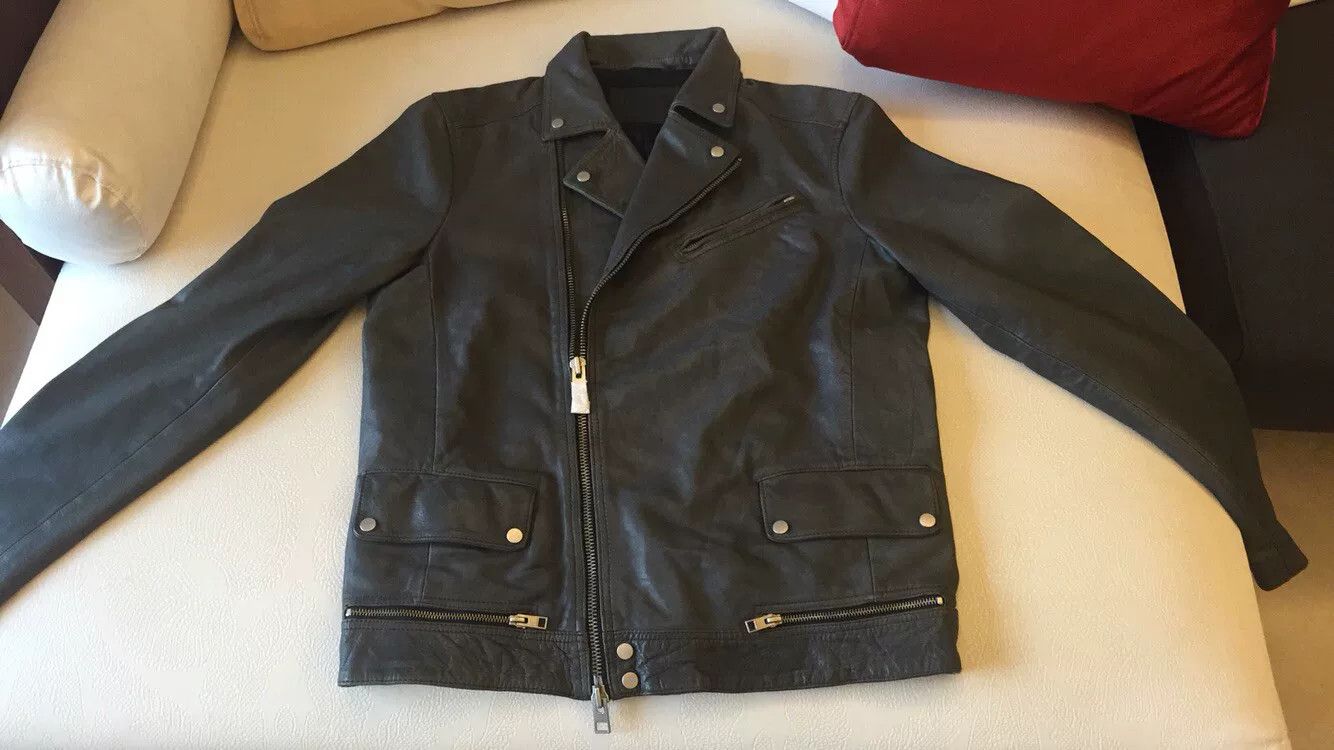 Allsaints All Saints Leather Biker Jacket Size US L / EU 52-54 / 3 - 3 Thumbnail