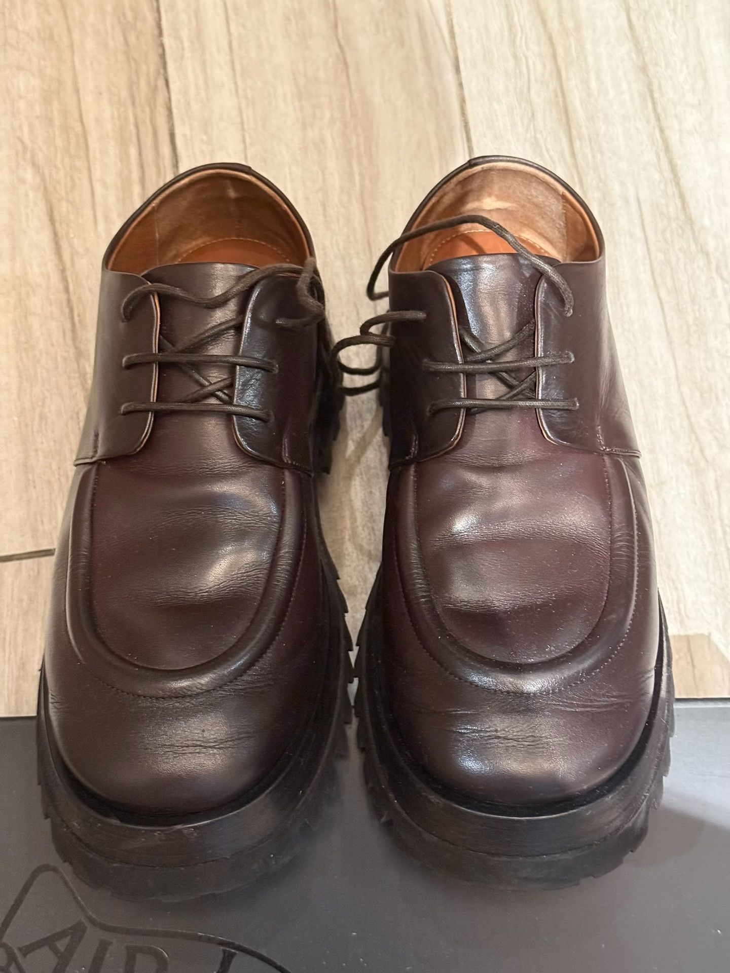 Marsell Marsell Men's Scalarmato Brown Platform Derby Size US 8 / EU 41 - 6 Thumbnail