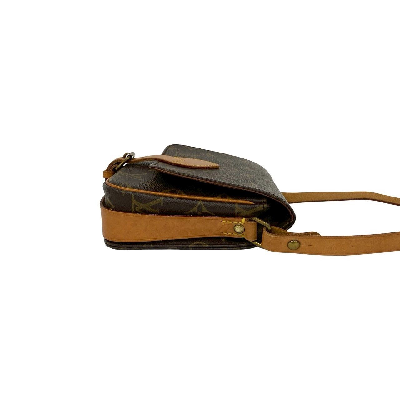Louis Vuitton Louis Vuitton Louis Vuitton Saint Cloud Monogram Leather Shoulder Bag Textile Shoulder Bag DUTY FREE for USA Size ONE SIZE - 7 Thumbnail