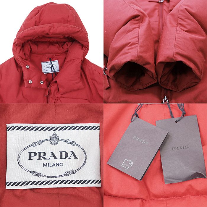 Prada Prada Prada Triangle Logo 100% Cotton Down Jacket Textile Outerwear DUTY FREE for USA Size ONE SIZE - 9 Thumbnail