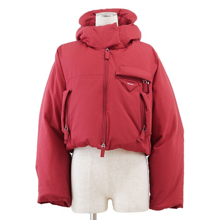 Prada Prada Prada Triangle Logo 100% Cotton Down Jacket Textile Outerwear DUTY FREE for USA Size ONE SIZE - 14 Thumbnail