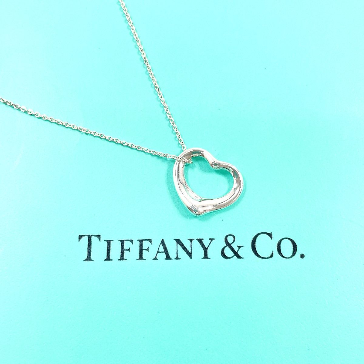 Tiffany & Co. Tiffany & Co. Tiffany&Co. Open Heart Elsa Peretti Silver 925 Necklace Precious Metal Necklace DUTY FREE for USA Size ONE SIZE - 2 Thumbnail
