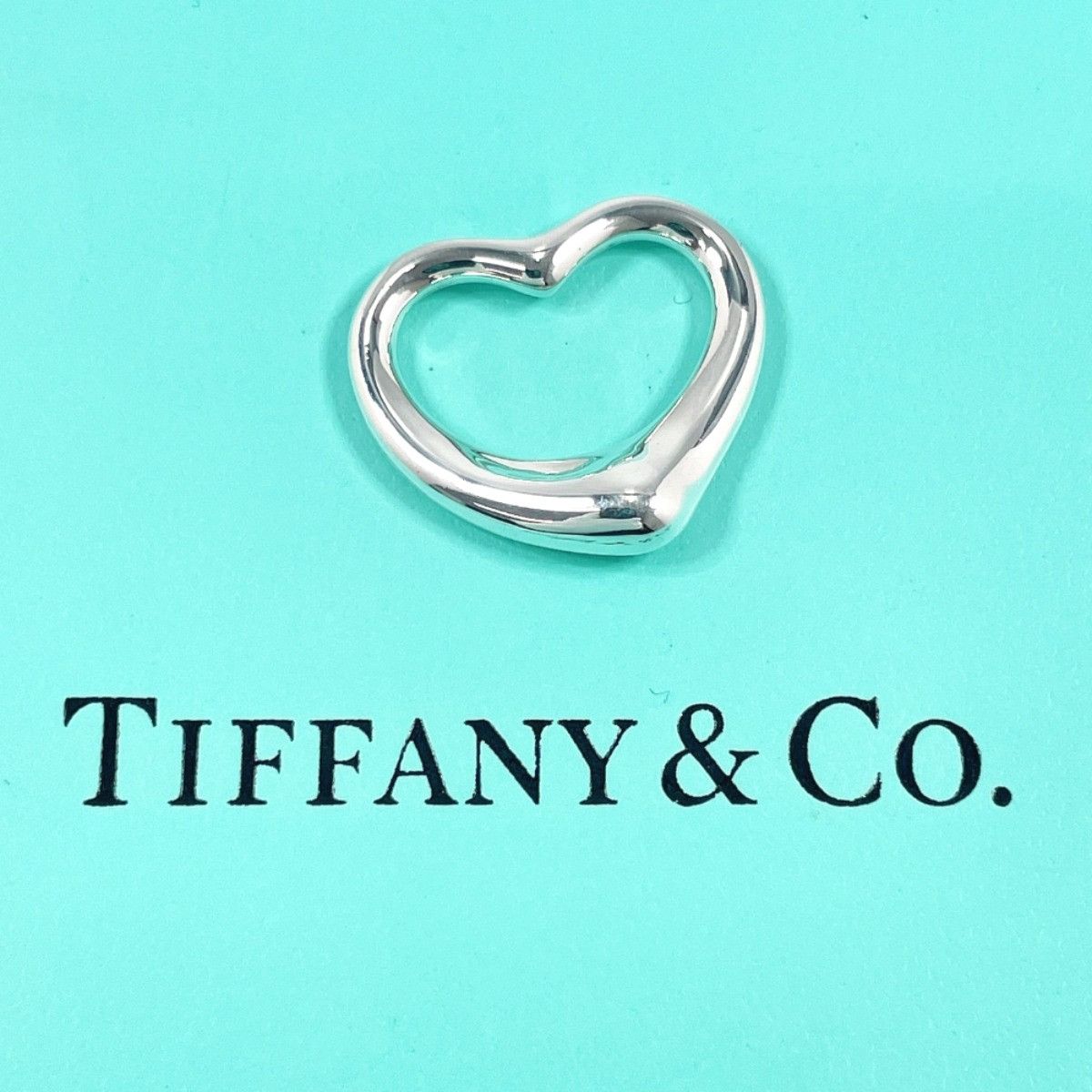 Tiffany & Co. Tiffany & Co. TIFFANY&Co. Elsa Peretti Open Heart Silver 925 Pendant Precious Metal Necklace DUTY FREE for USA Size ONE SIZE - 3 Thumbnail