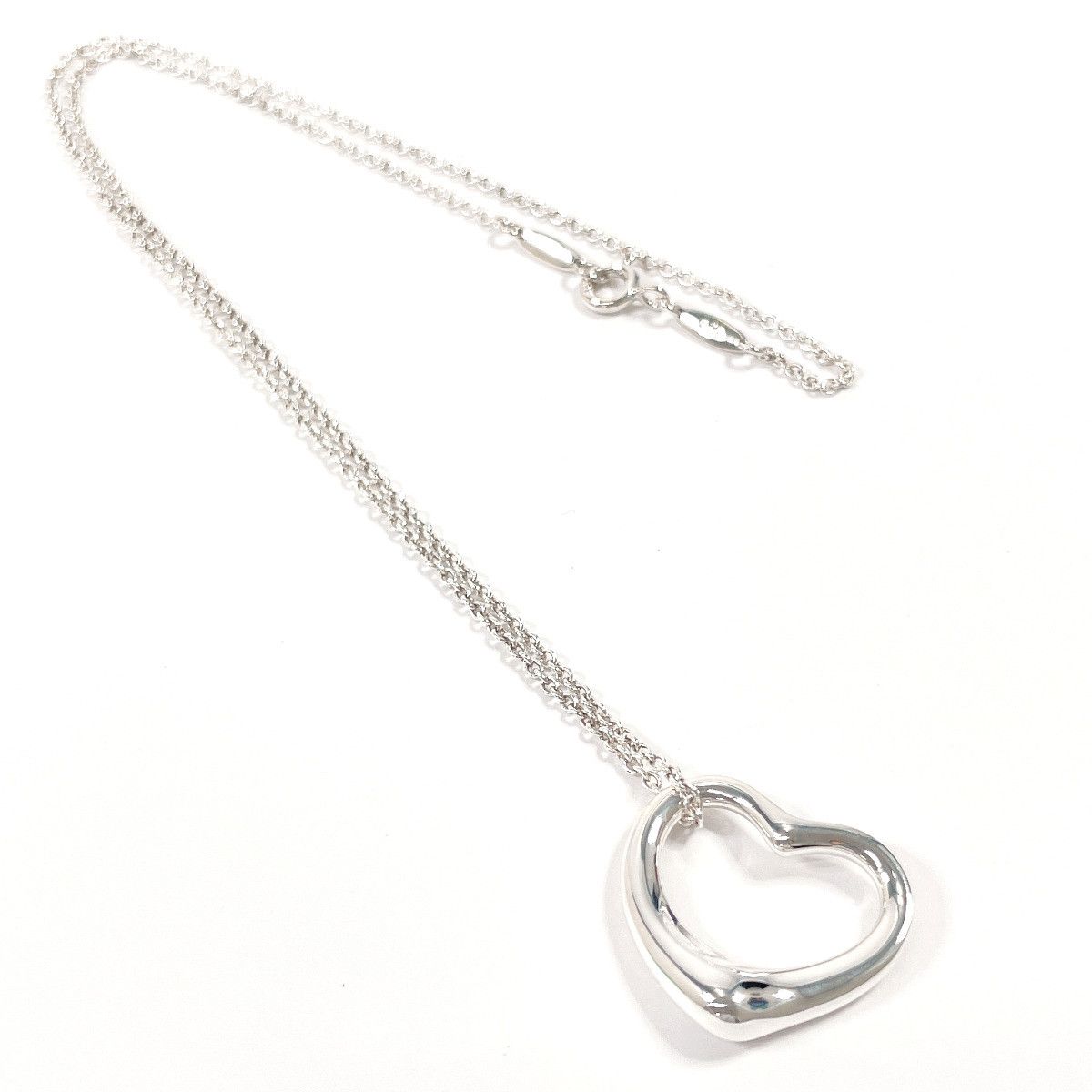 Tiffany & Co. Tiffany & Co. TIFFANY&Co. Elsa Peretti Open Heart Silver 925 Pendant Precious Metal Necklace DUTY FREE for USA Size ONE SIZE - 8 Thumbnail