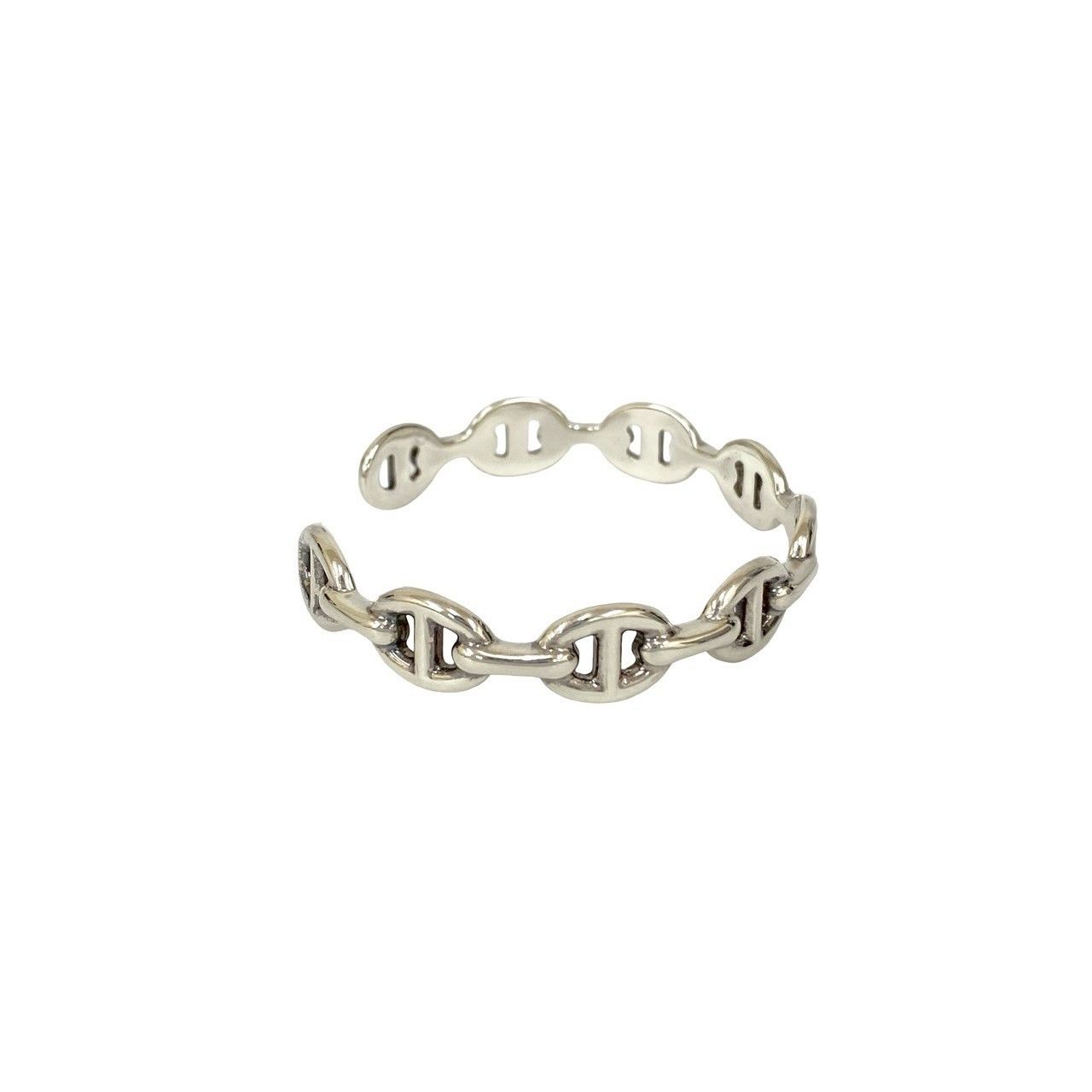 Hermes Hermes Hermès ANCHENE Silver925 Bracelet Size 17 Precious Metal Bangle DUTY FREE for USA Size ONE SIZE - 5 Thumbnail