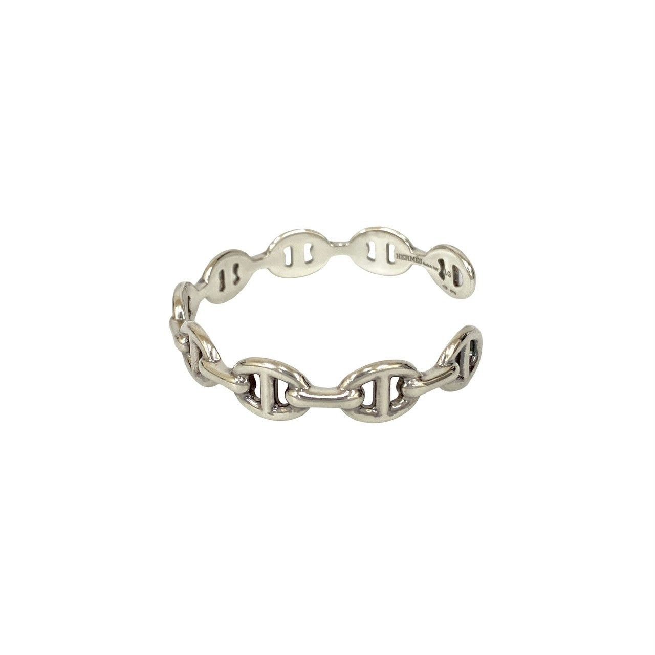 Hermes Hermes Hermès ANCHENE Silver925 Bracelet Size 17 Precious Metal Bangle DUTY FREE for USA Size ONE SIZE - 6 Thumbnail