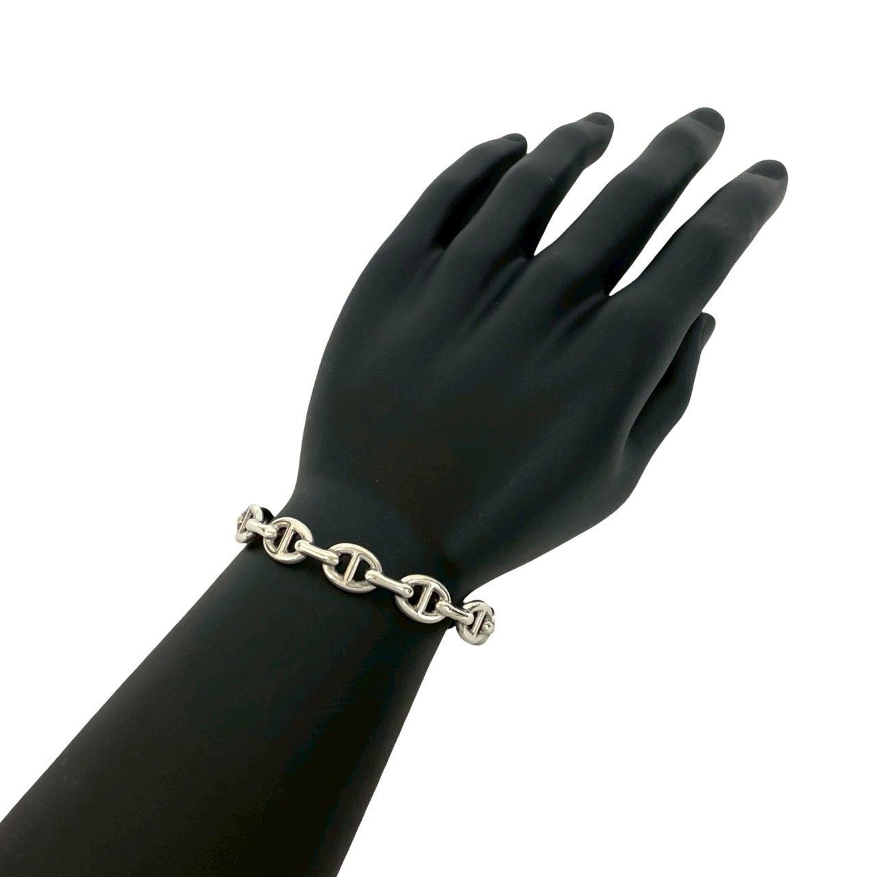 Hermes Hermes Hermès ANCHENE Silver925 Bracelet Size 17 Precious Metal Bangle DUTY FREE for USA Size ONE SIZE - 3 Thumbnail