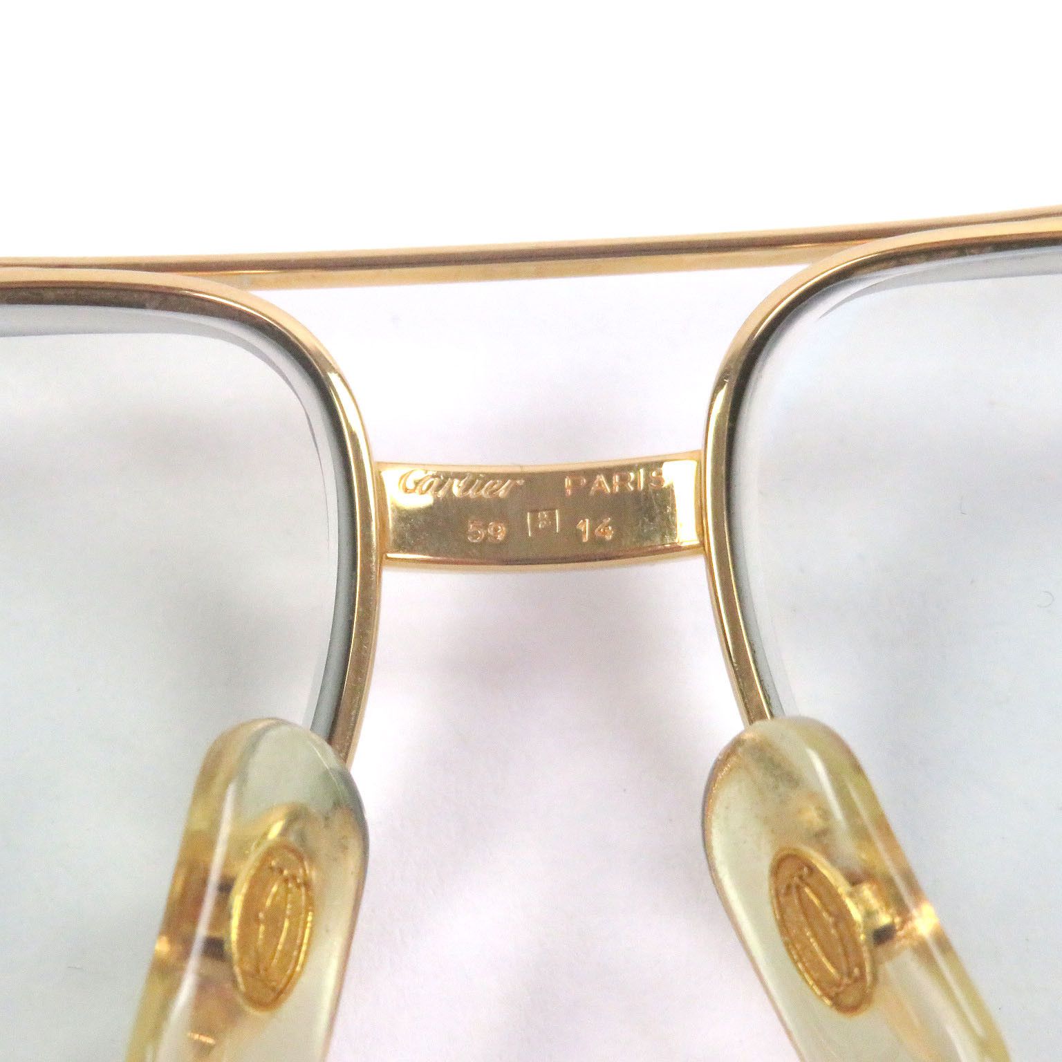 Cartier Cartier Cartier Santos de Cartier Glasses Metal Glasses DUTY FREE for USA Size ONE SIZE - 10 Thumbnail