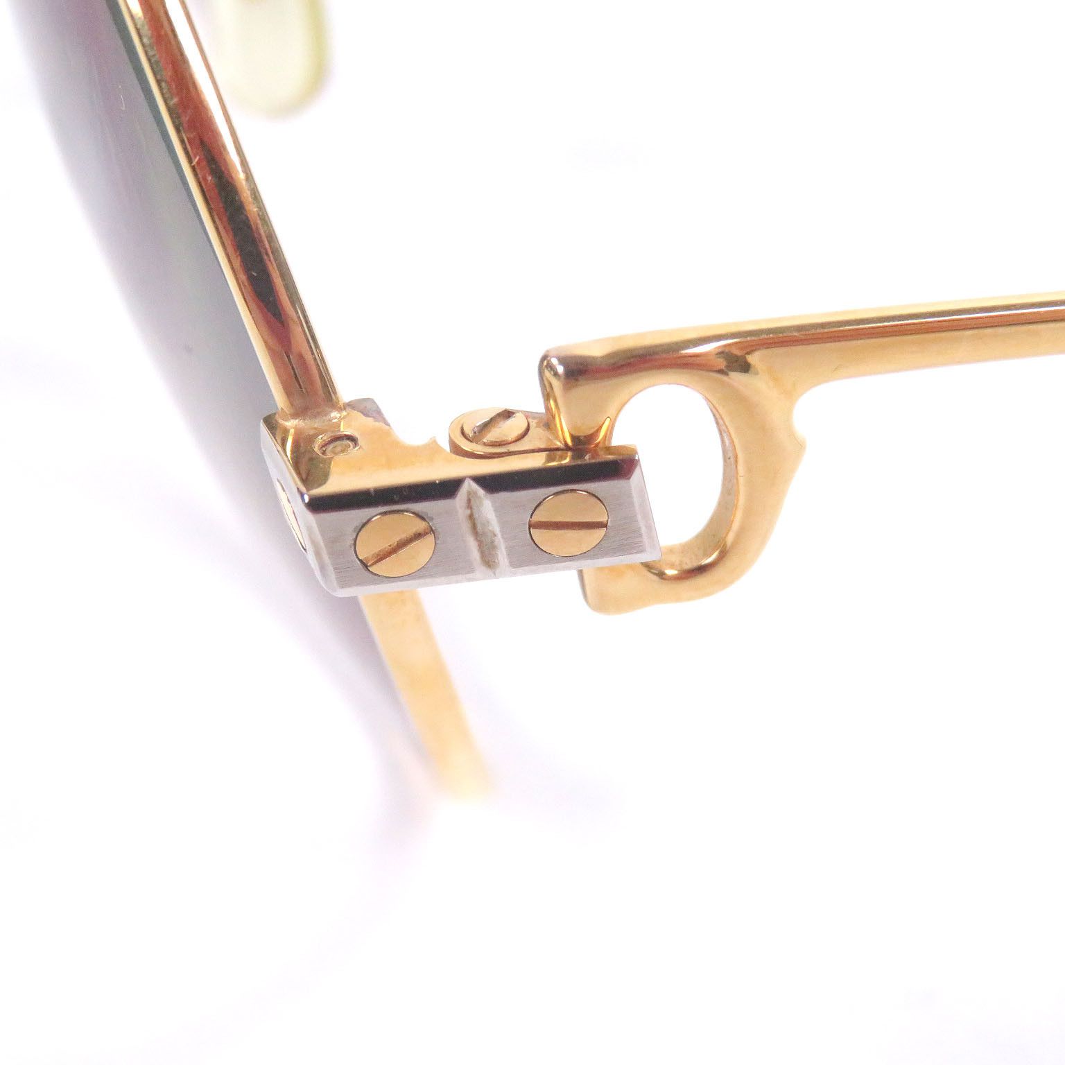 Cartier Cartier Cartier Santos de Cartier Glasses Metal Glasses DUTY FREE for USA Size ONE SIZE - 7 Thumbnail