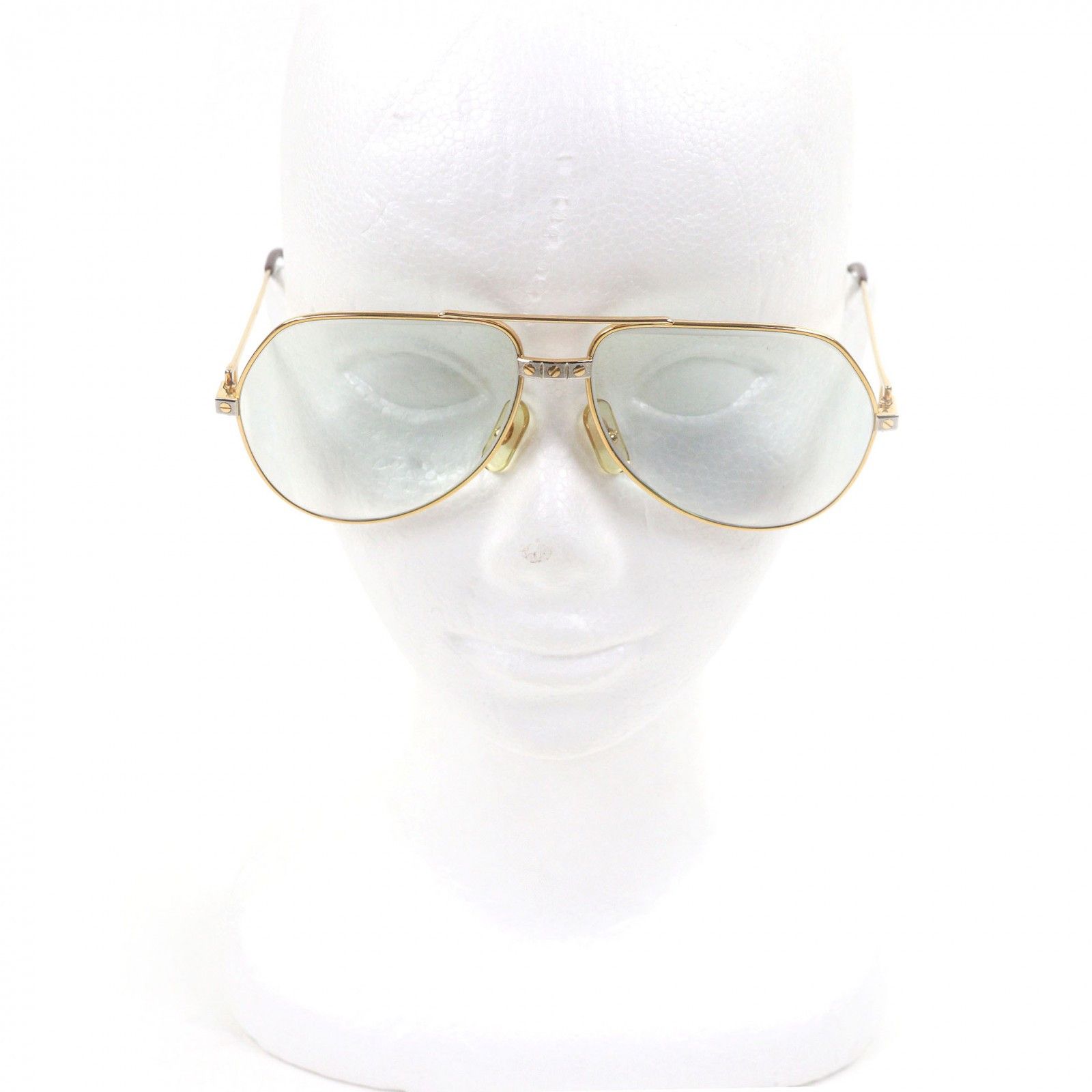 Cartier Cartier Cartier Santos de Cartier Glasses Metal Glasses DUTY FREE for USA Size ONE SIZE - 2 Thumbnail