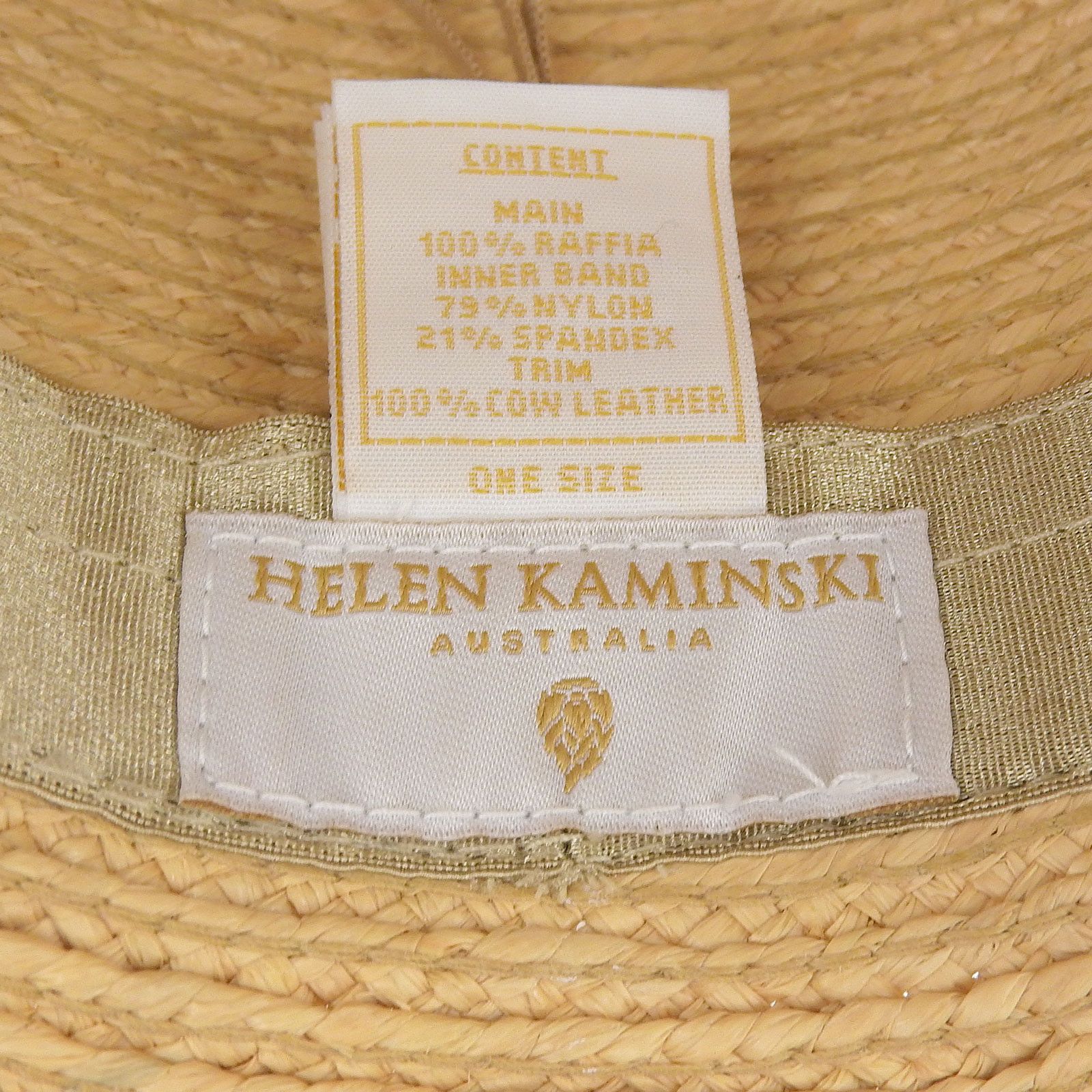 Other Other HELEN KAMINSKI Raffia Hat Plant-based Hats DUTY FREE for USA Size ONE SIZE - 8 Thumbnail