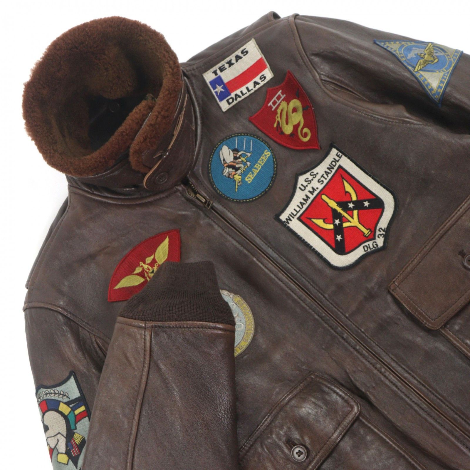 Avirex Avirex AVIREX G-1 Flight Jacket Lamb Leather Jacket Leather Outerwear 6181013 DUTY FREE for USA Size ONE SIZE - 2 Thumbnail