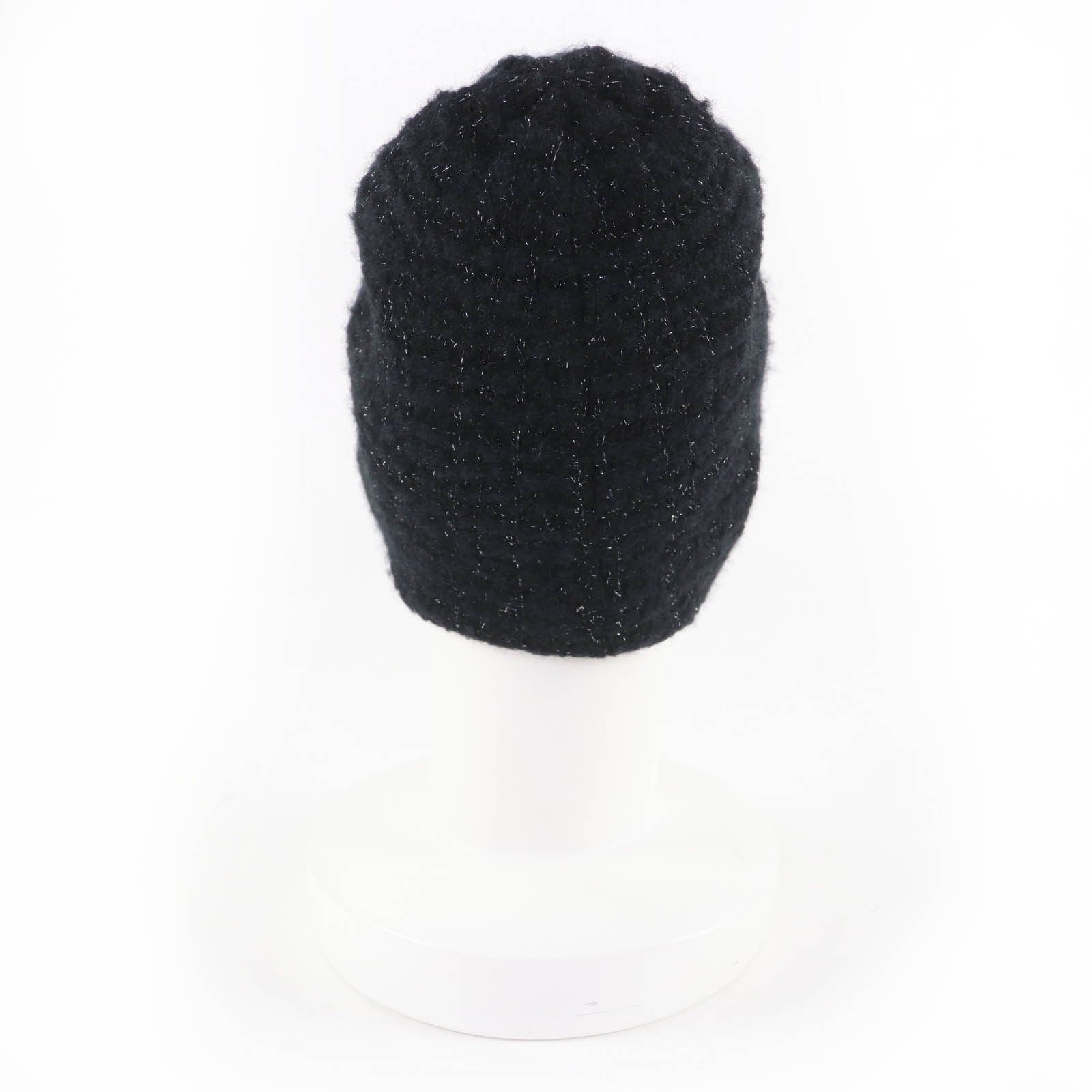 Chanel Chanel CHANEL Tweed Cashmere Knit Cap Textile Hats DUTY FREE for USA Size ONE SIZE - 5 Thumbnail