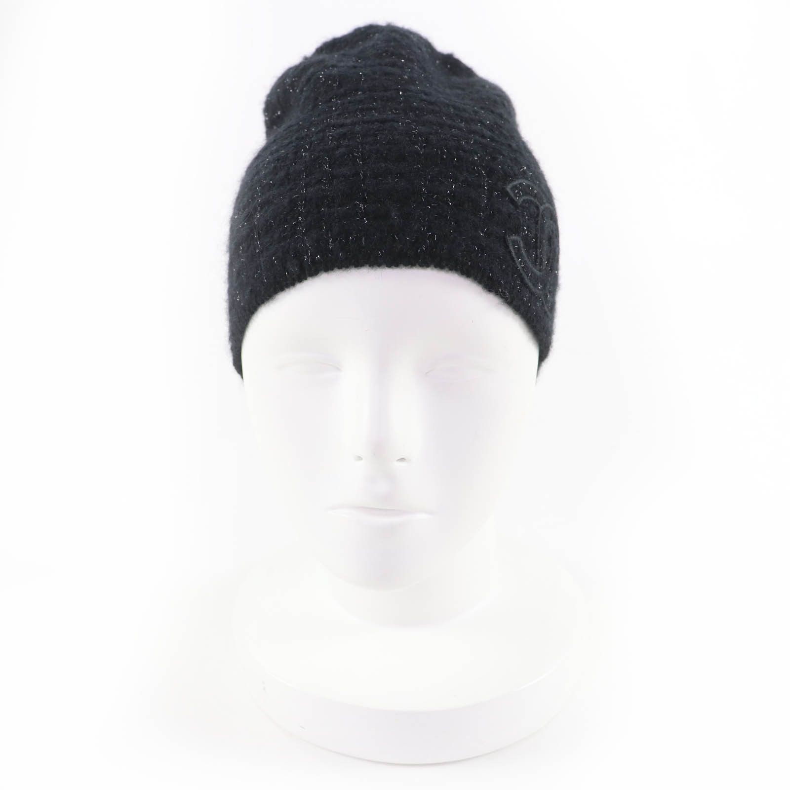 Chanel Chanel CHANEL Tweed Cashmere Knit Cap Textile Hats DUTY FREE for USA Size ONE SIZE - 3 Thumbnail